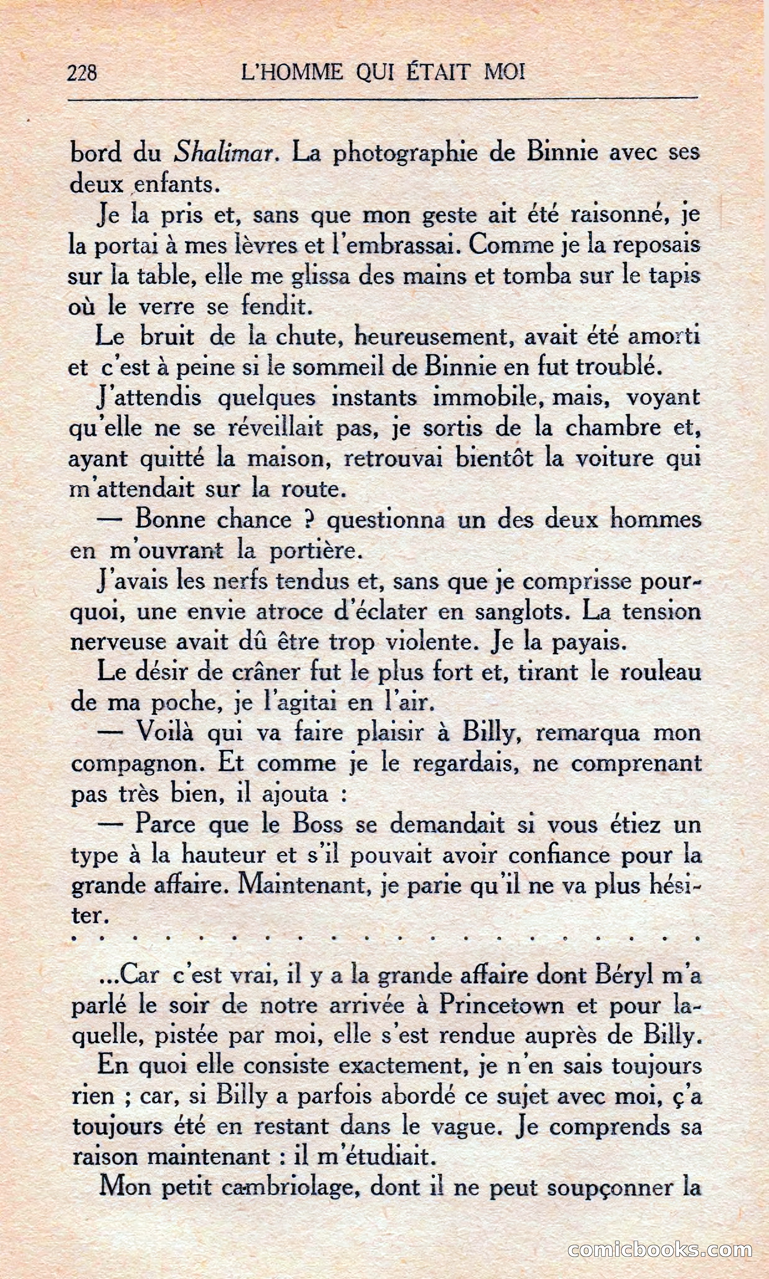 L'homme Qui Était Moi — page 234 of 309