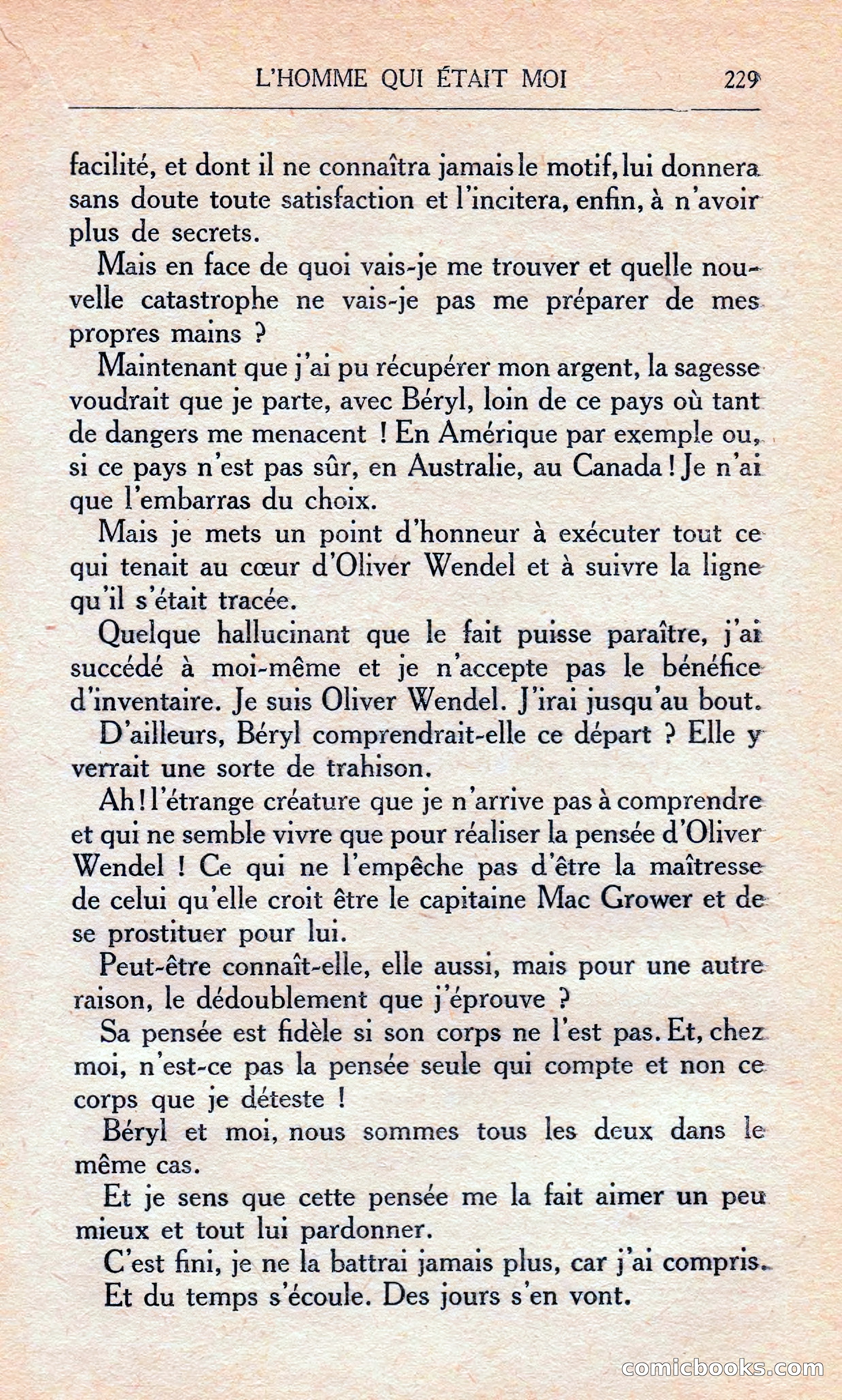 L'homme Qui Était Moi — page 235 of 309