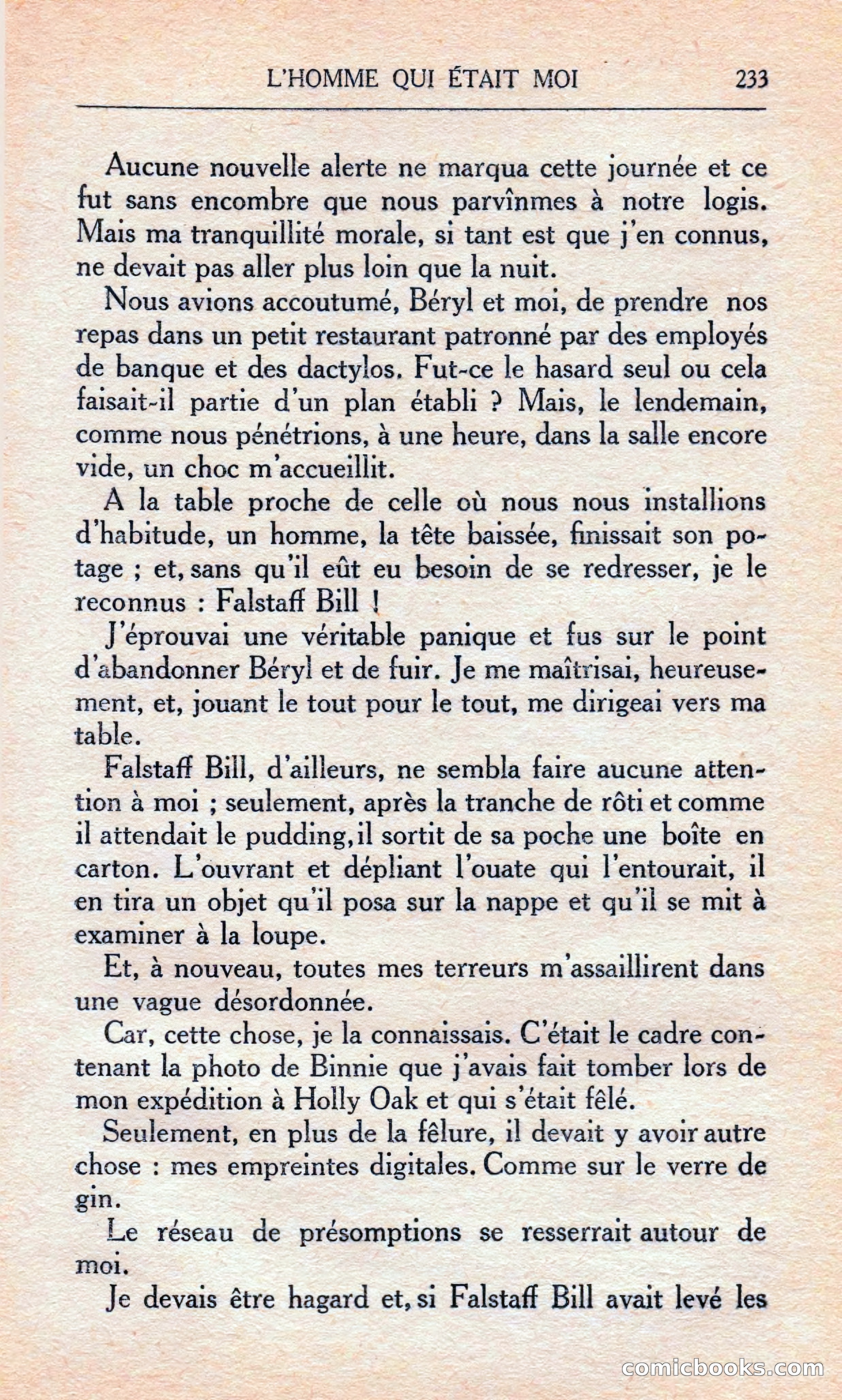 L'homme Qui Était Moi — page 239 of 309