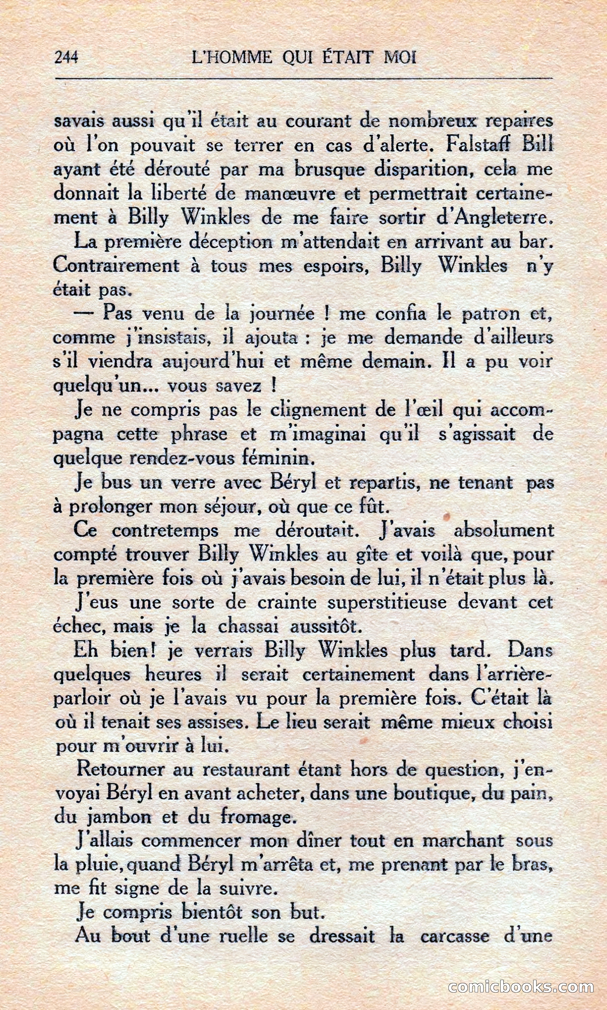 L'homme Qui Était Moi — page 250 of 309