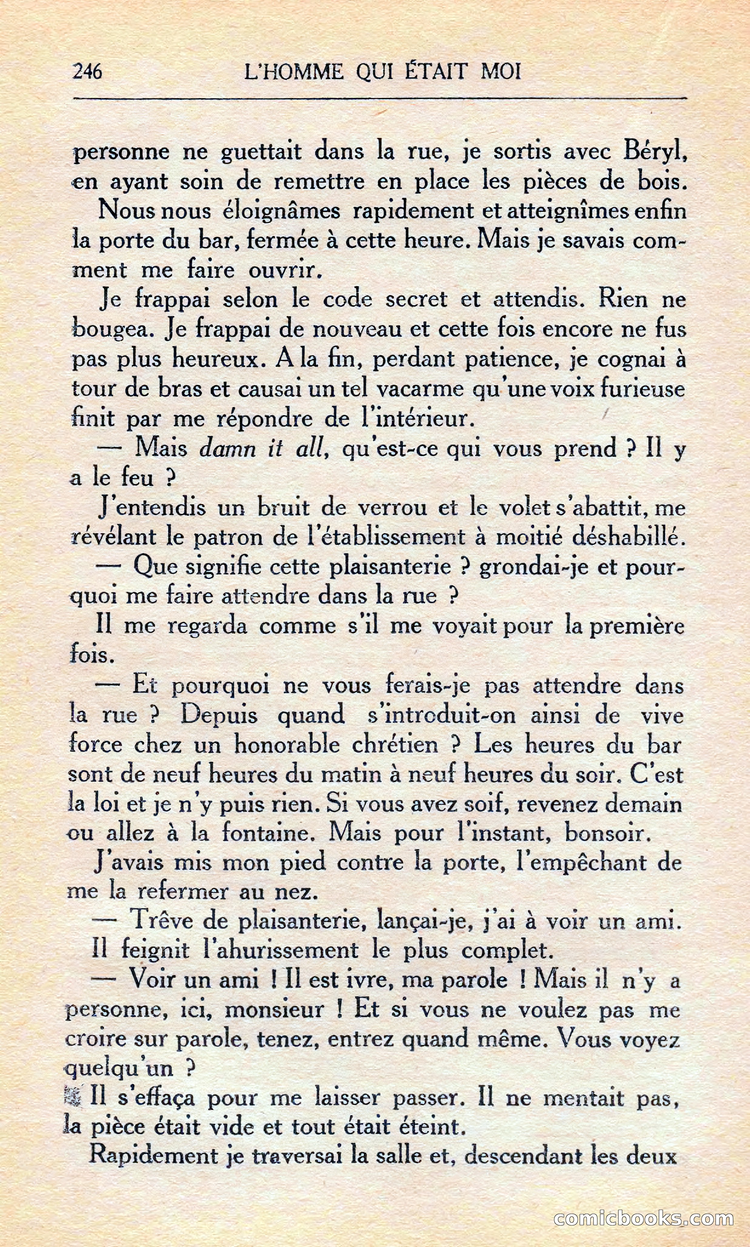 L'homme Qui Était Moi — page 252 of 309
