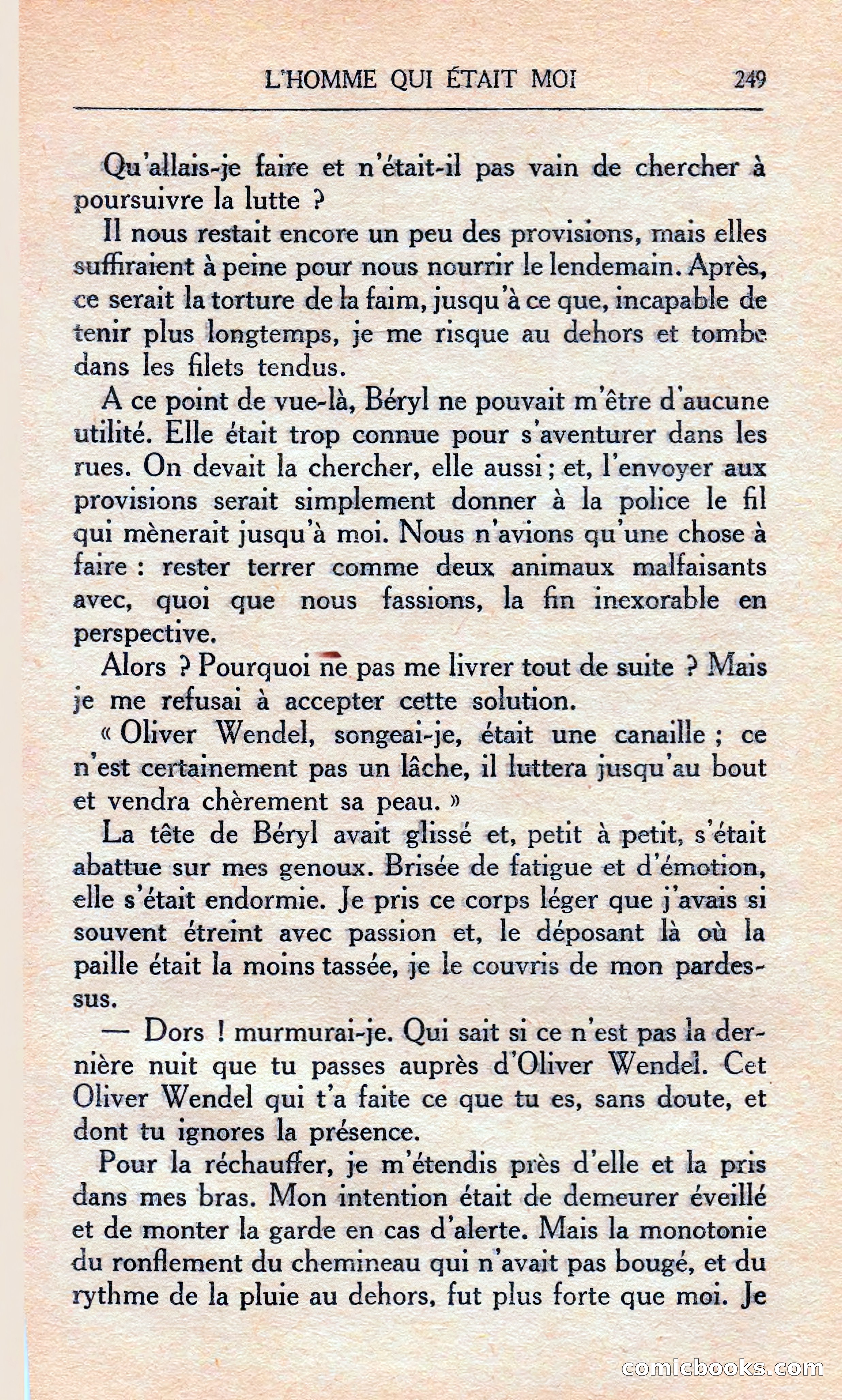 L'homme Qui Était Moi — page 255 of 309