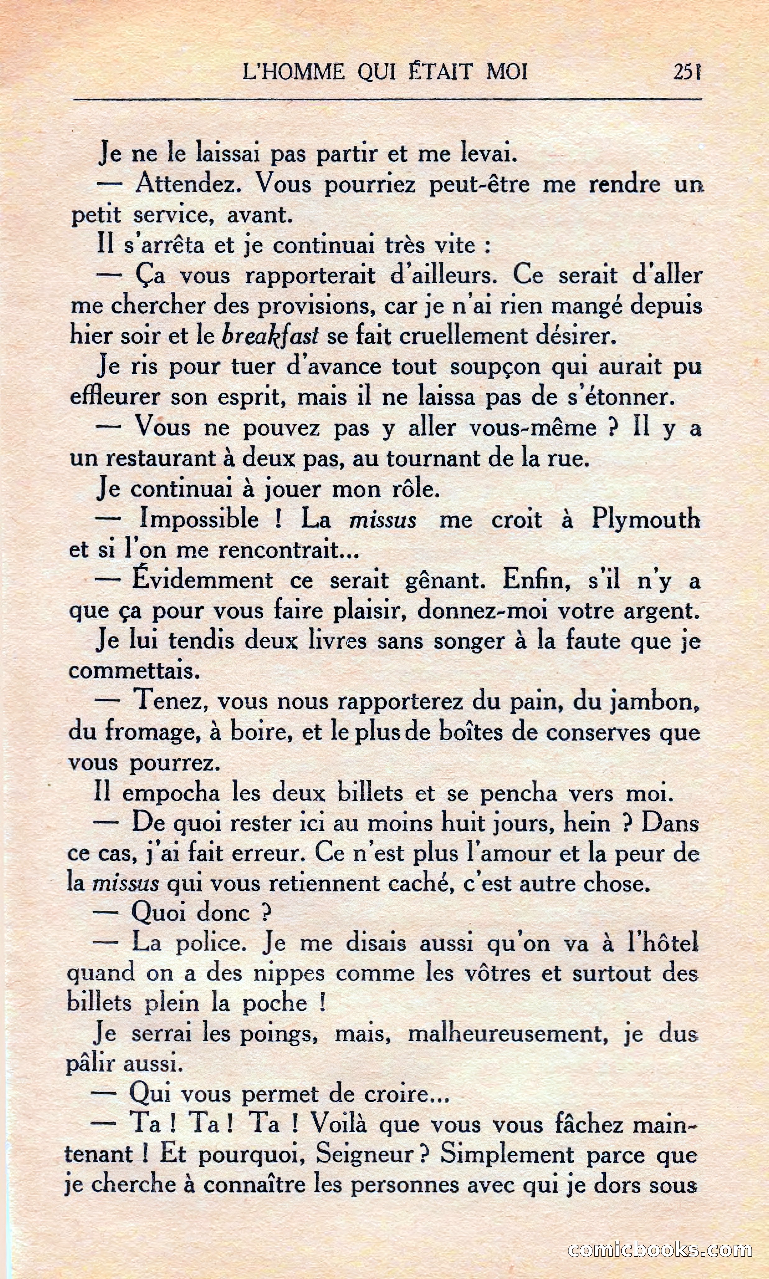 L'homme Qui Était Moi — page 257 of 309