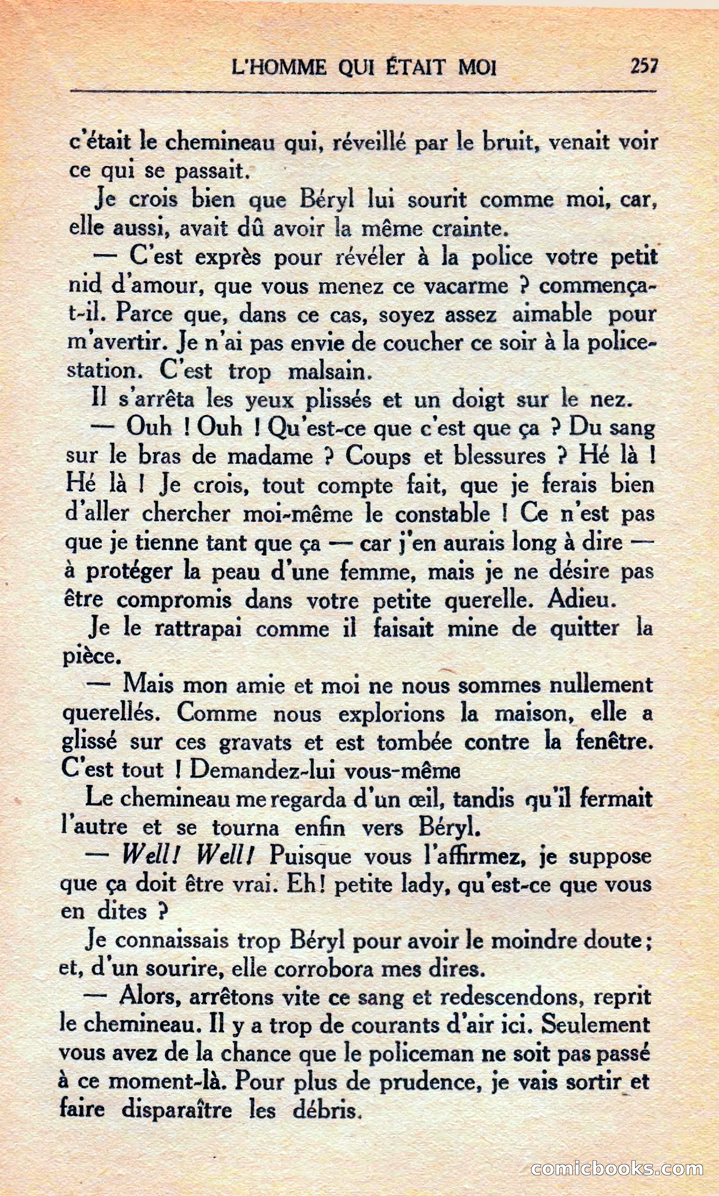 L'homme Qui Était Moi — page 263 of 309