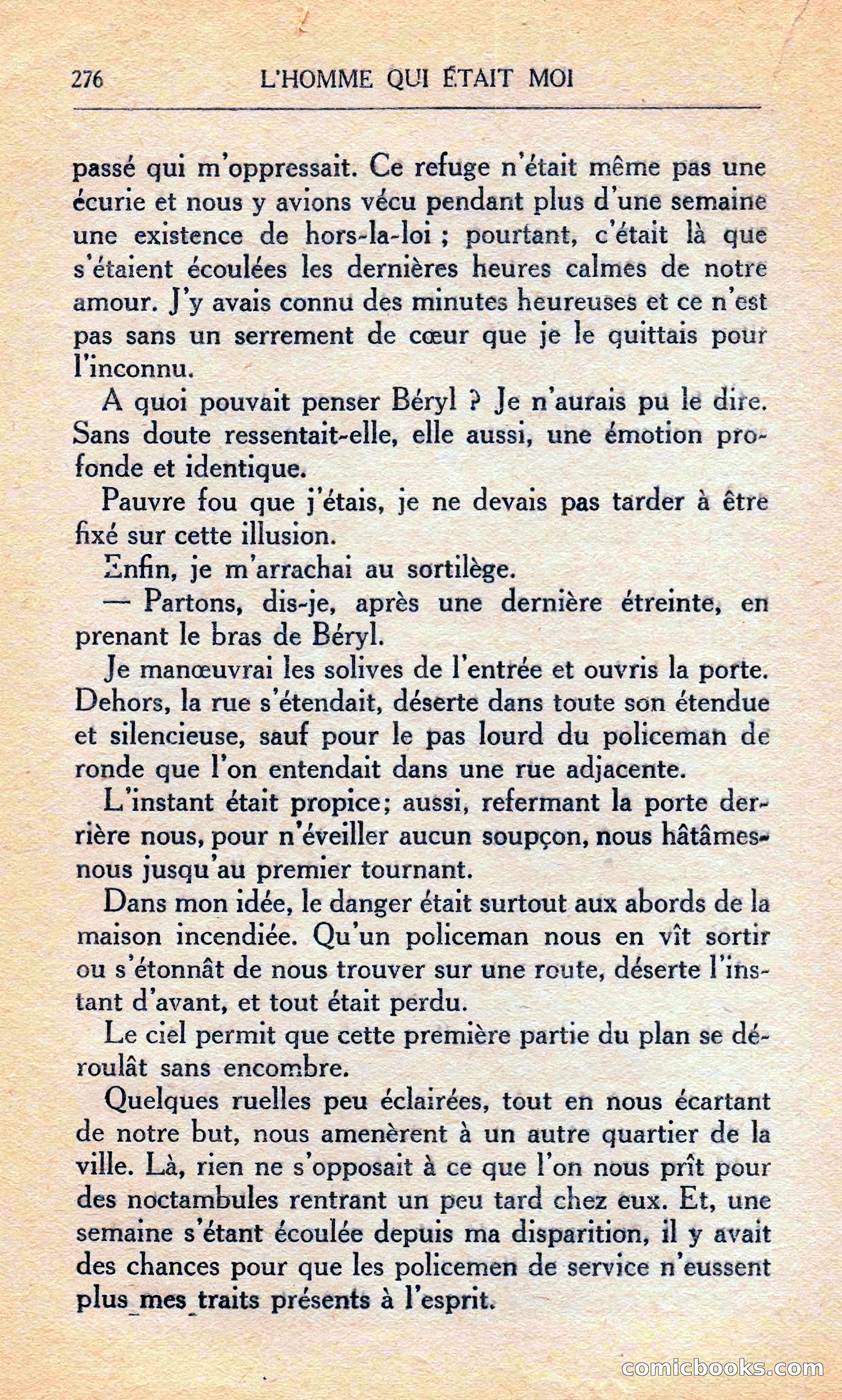 L'homme Qui Était Moi — page 282 of 309