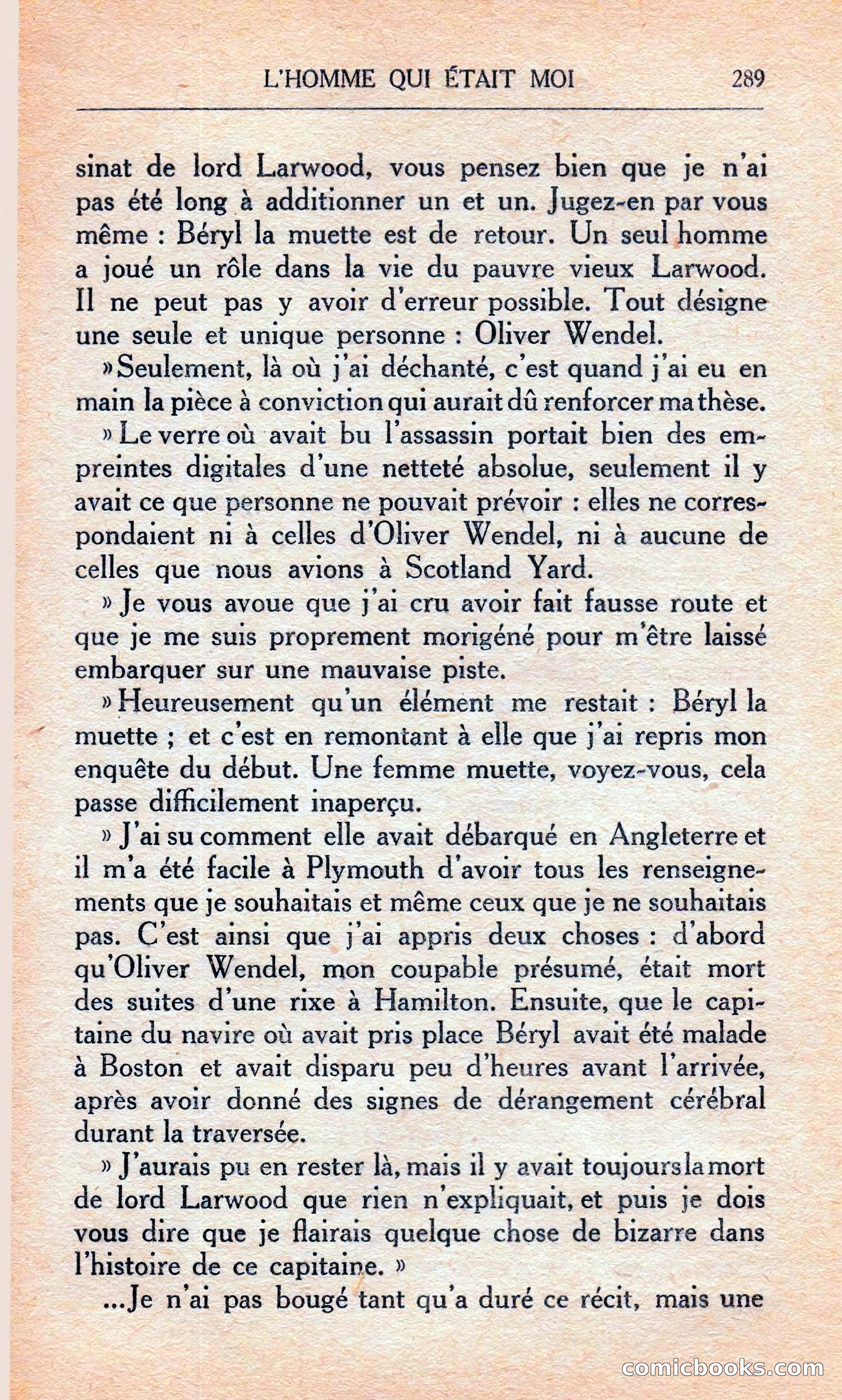L'homme Qui Était Moi — page 295 of 309