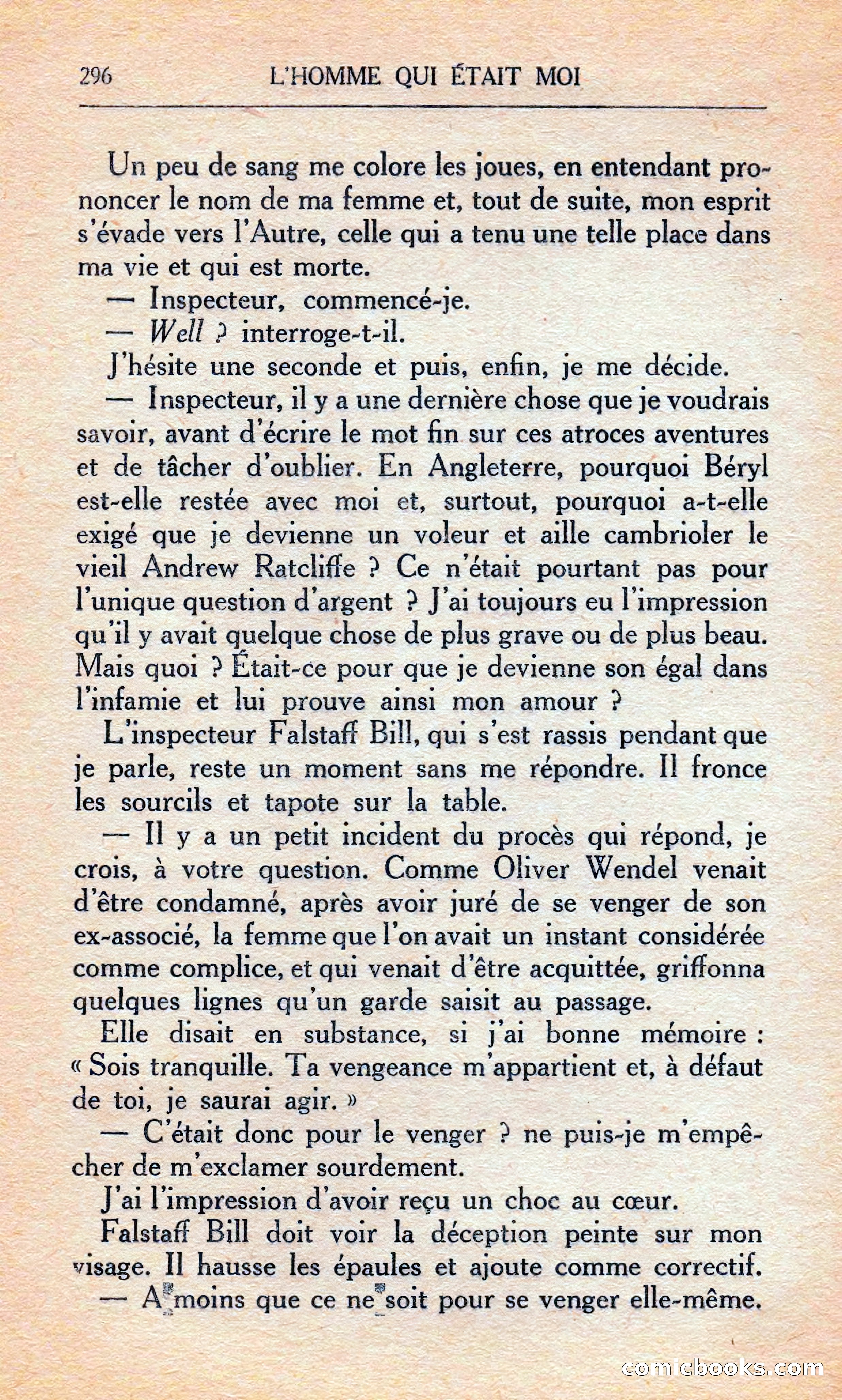 L'homme Qui Était Moi — page 302 of 309