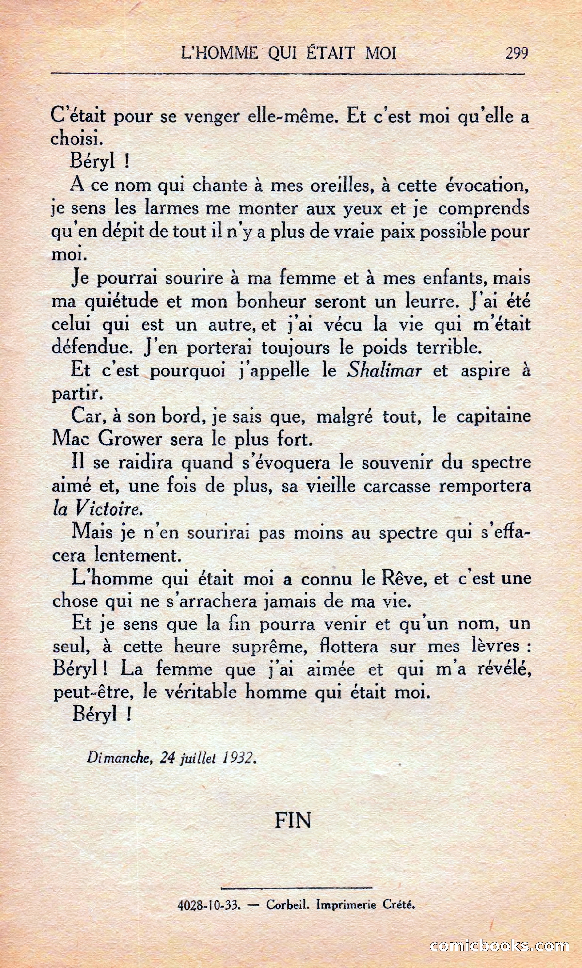 L'homme Qui Était Moi — page 305 of 309