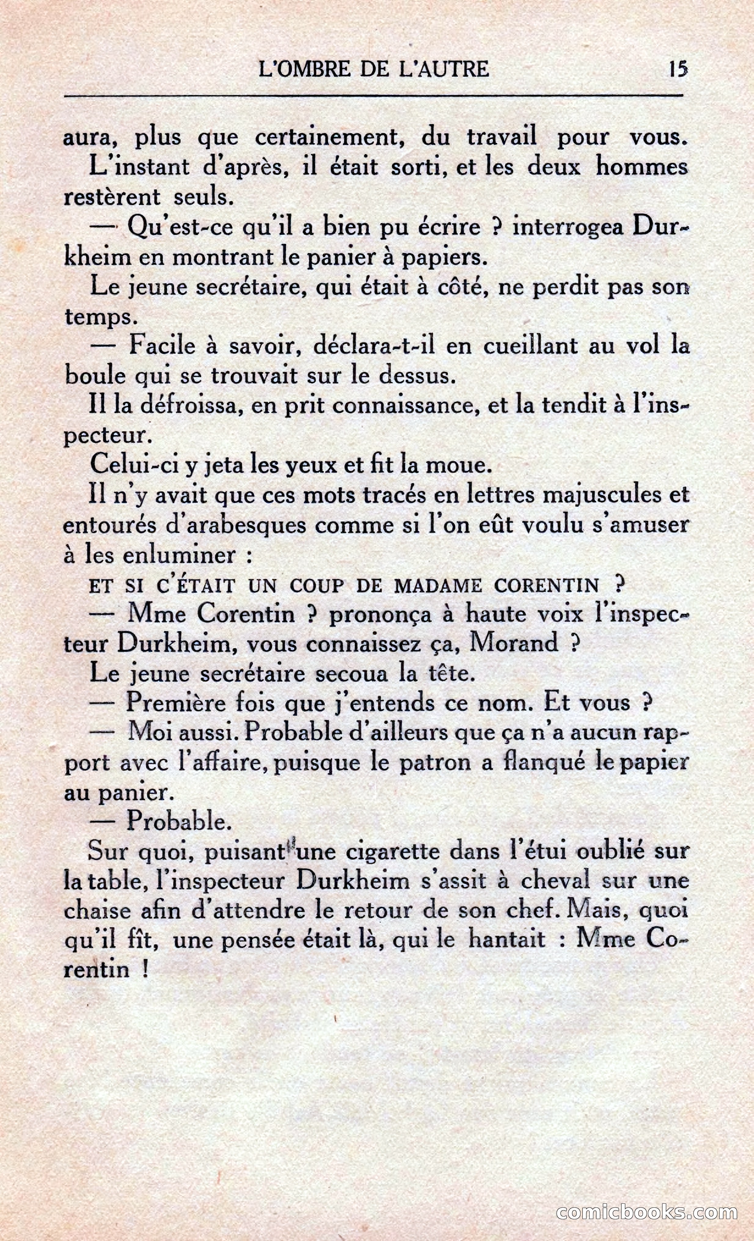 L'Ombre De L'autre — page 21 of 293