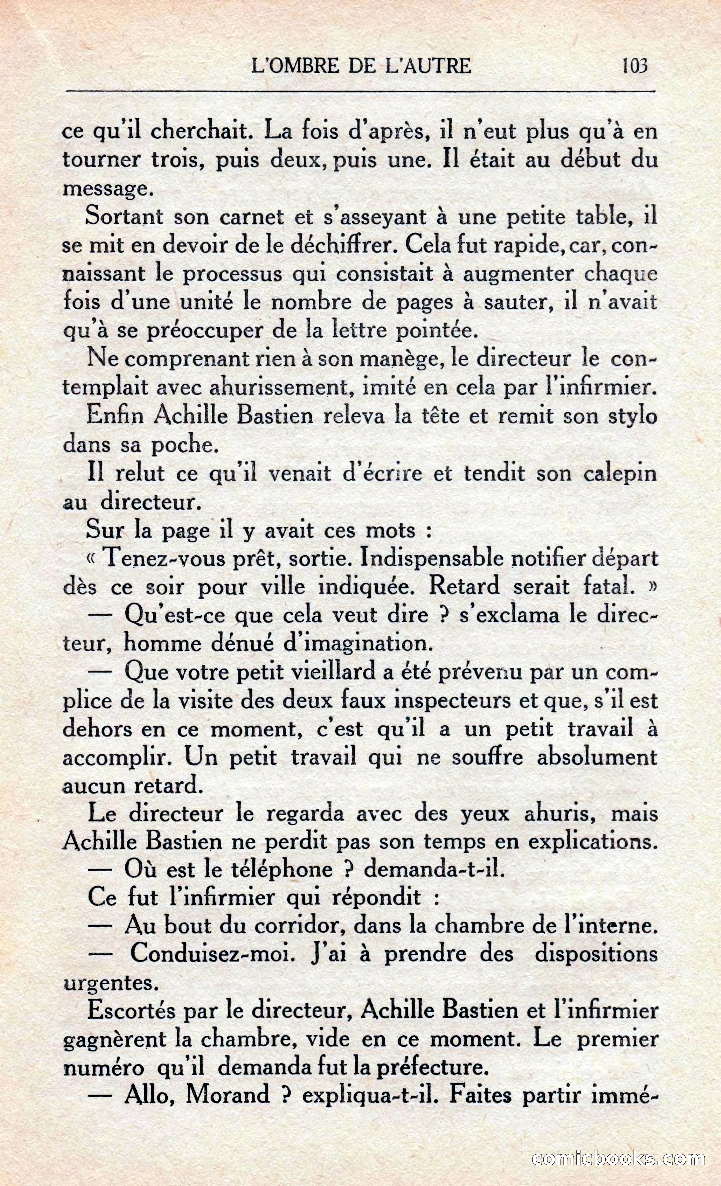 L'Ombre De L'autre — page 109 of 293