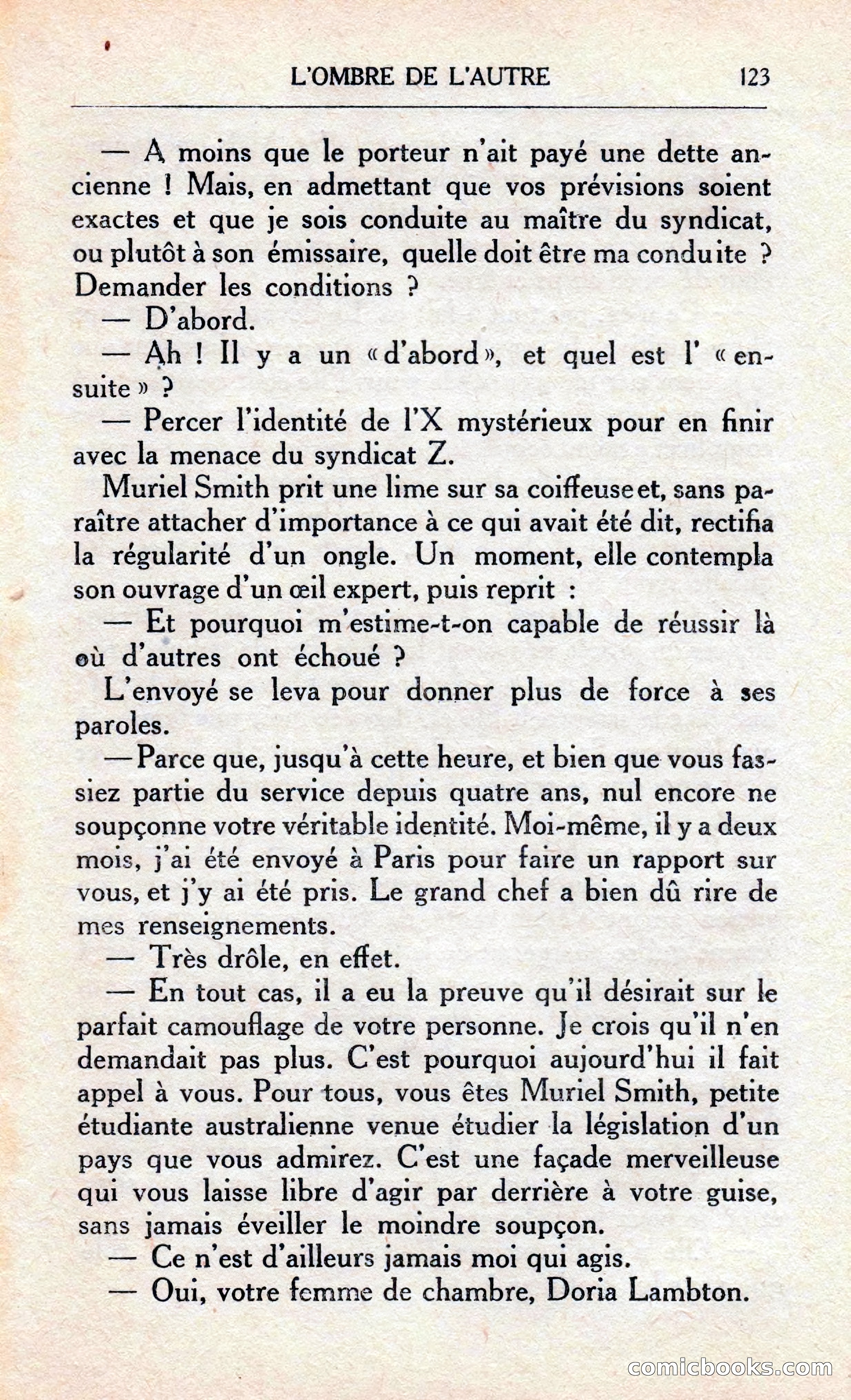 L'Ombre De L'autre — page 129 of 293