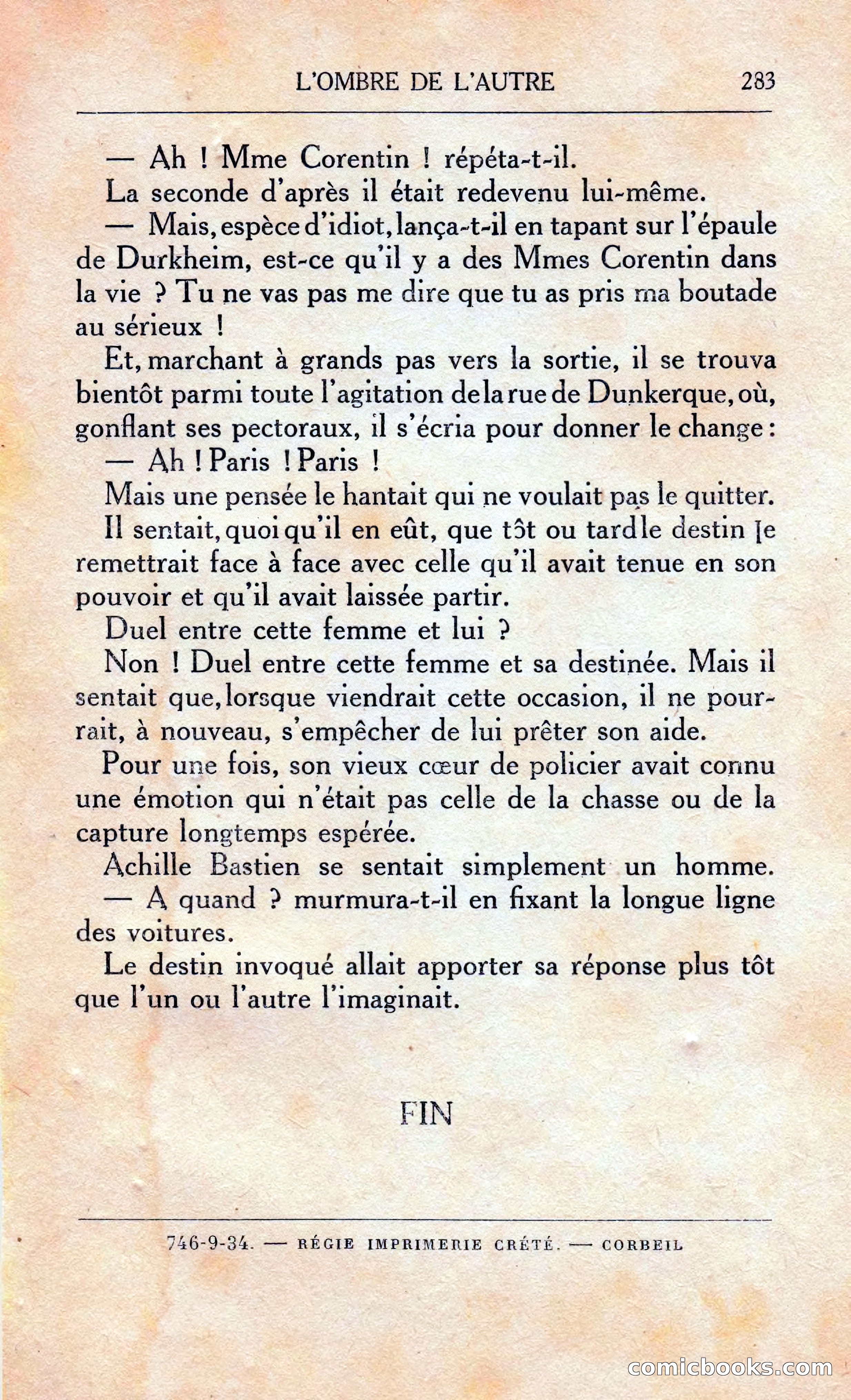 L'Ombre De L'autre — page 289 of 293