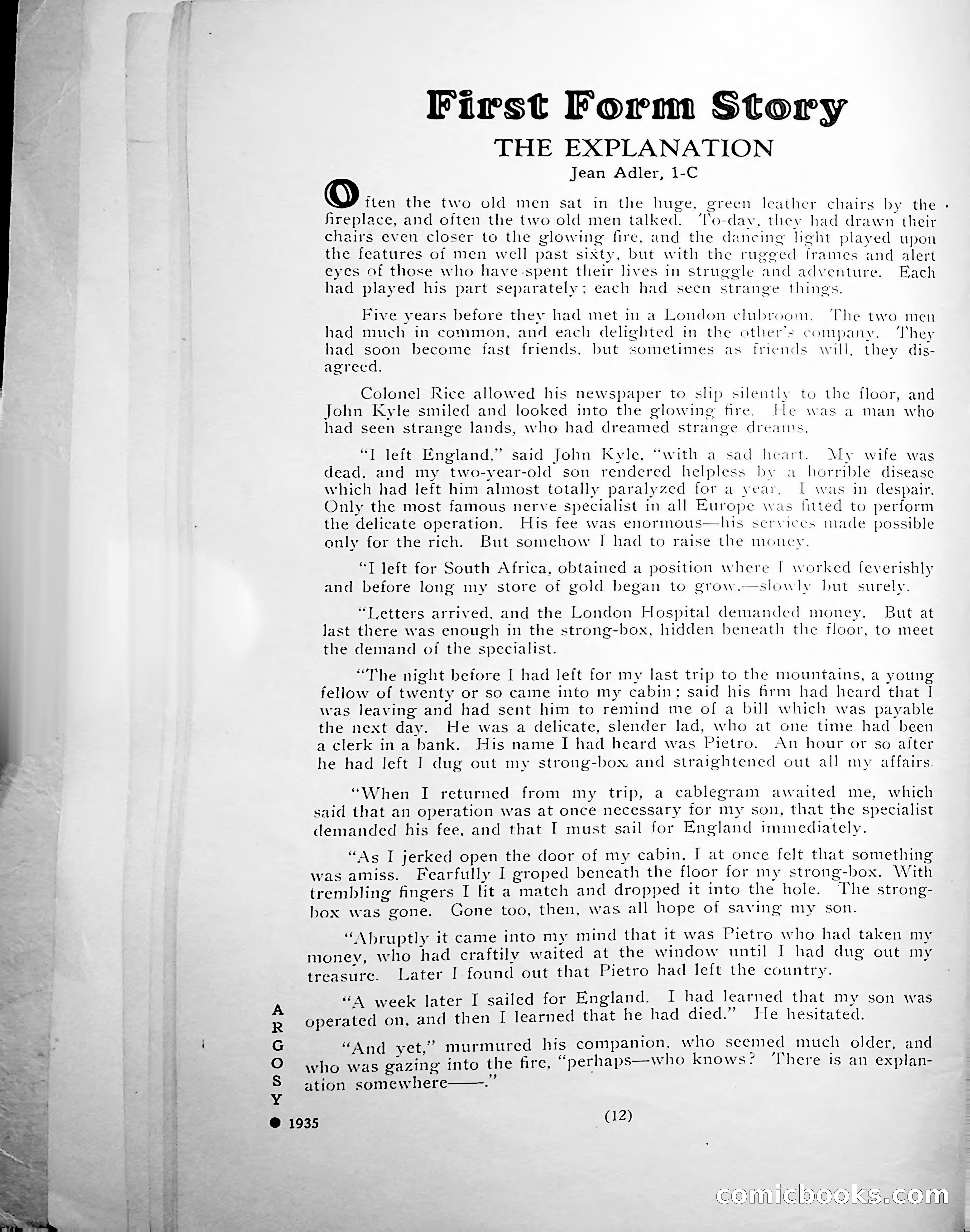 Central High School of Commerce Argosy, 1937 — page 14 of 400