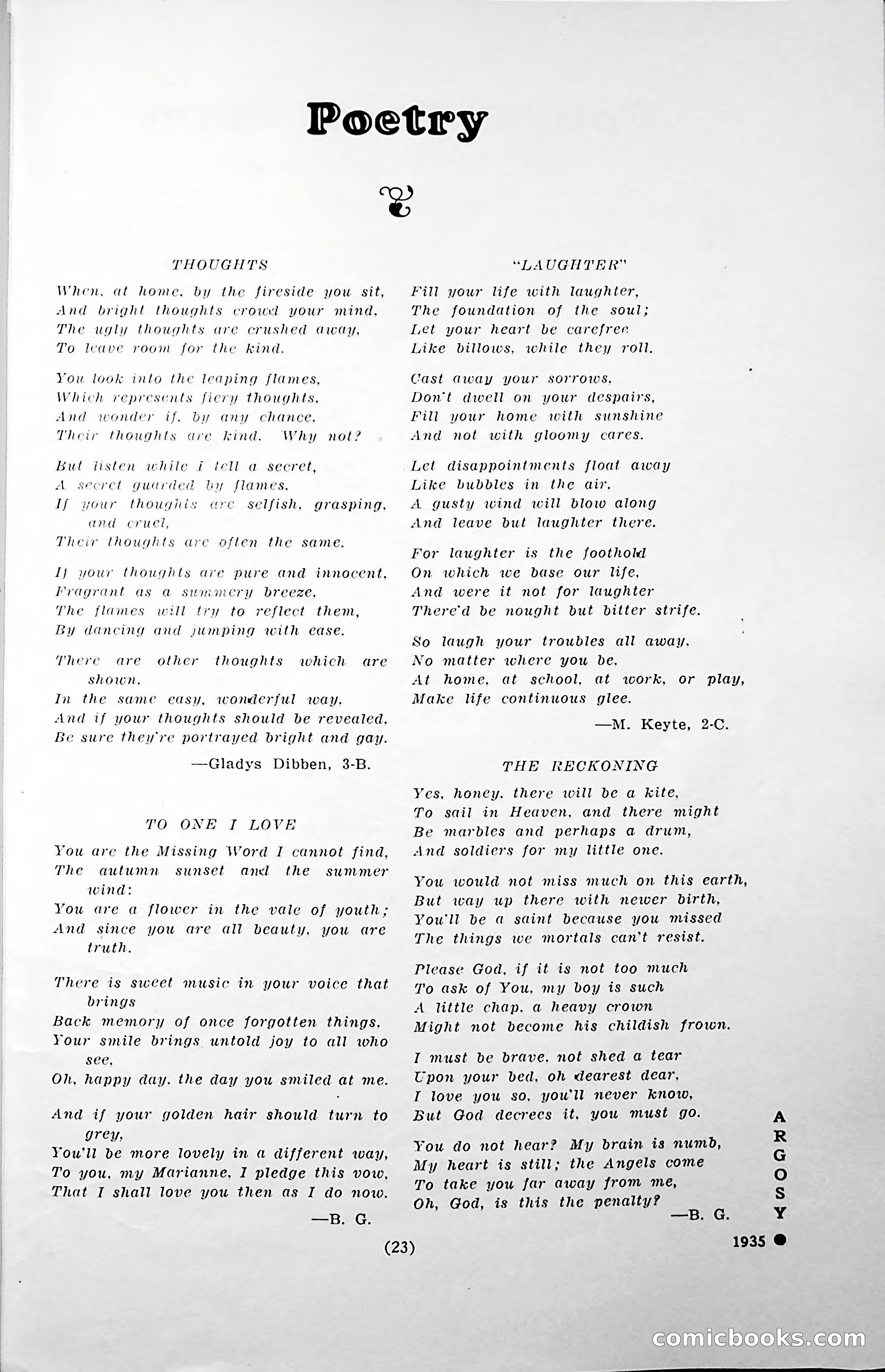 Central High School of Commerce Argosy, 1937 — page 25 of 400