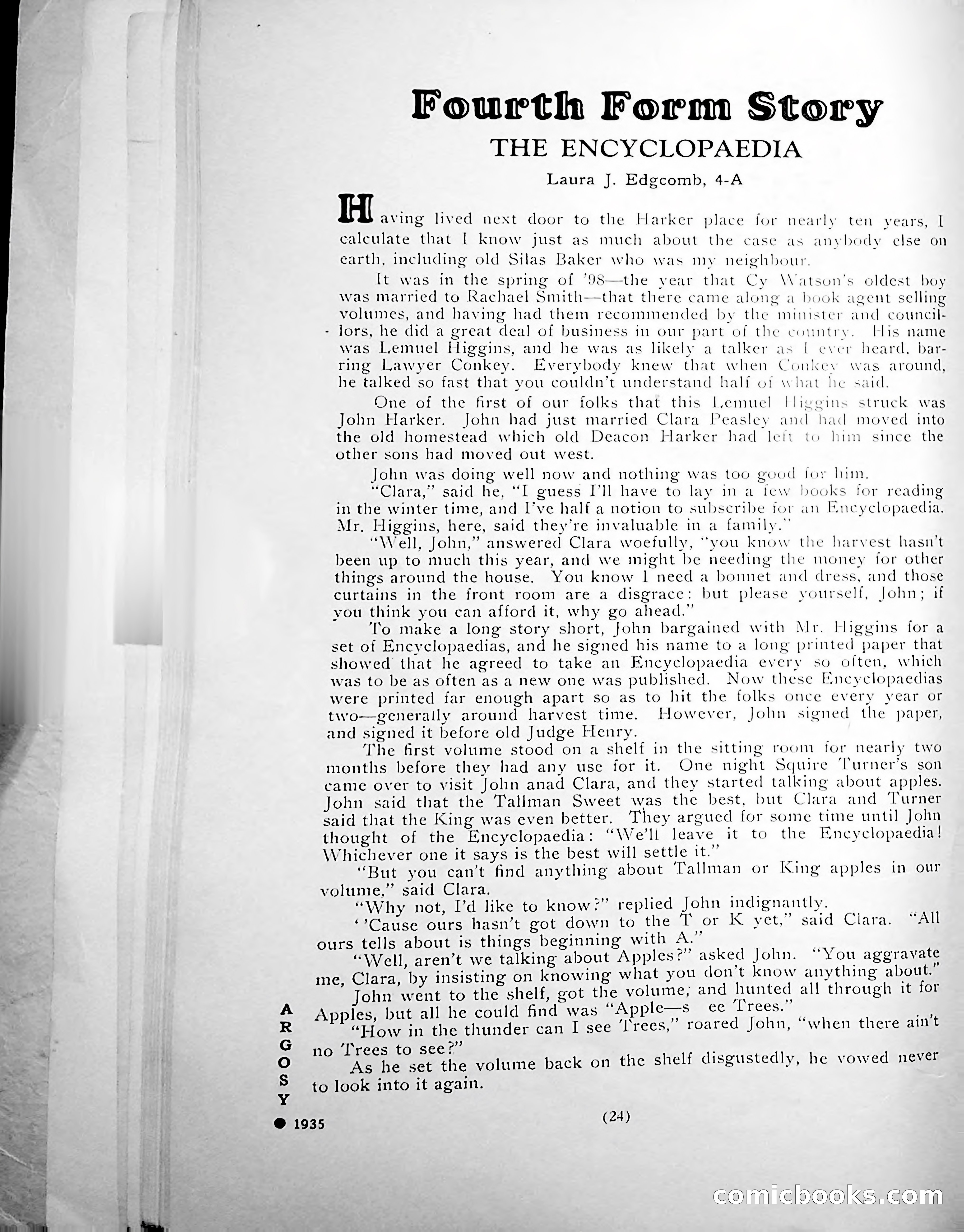 Central High School of Commerce Argosy, 1937 — page 26 of 400