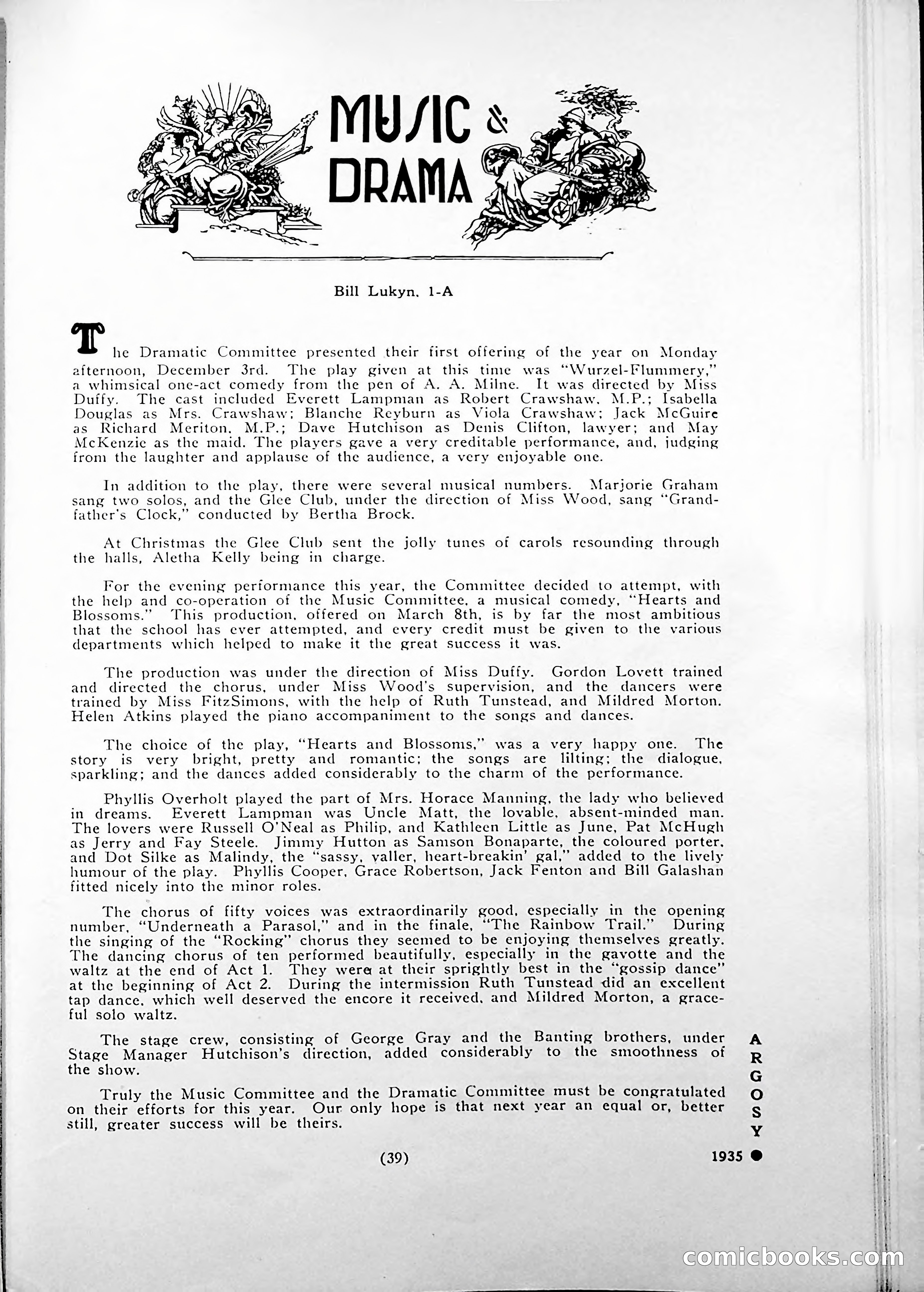 Central High School of Commerce Argosy, 1937 — page 43 of 400
