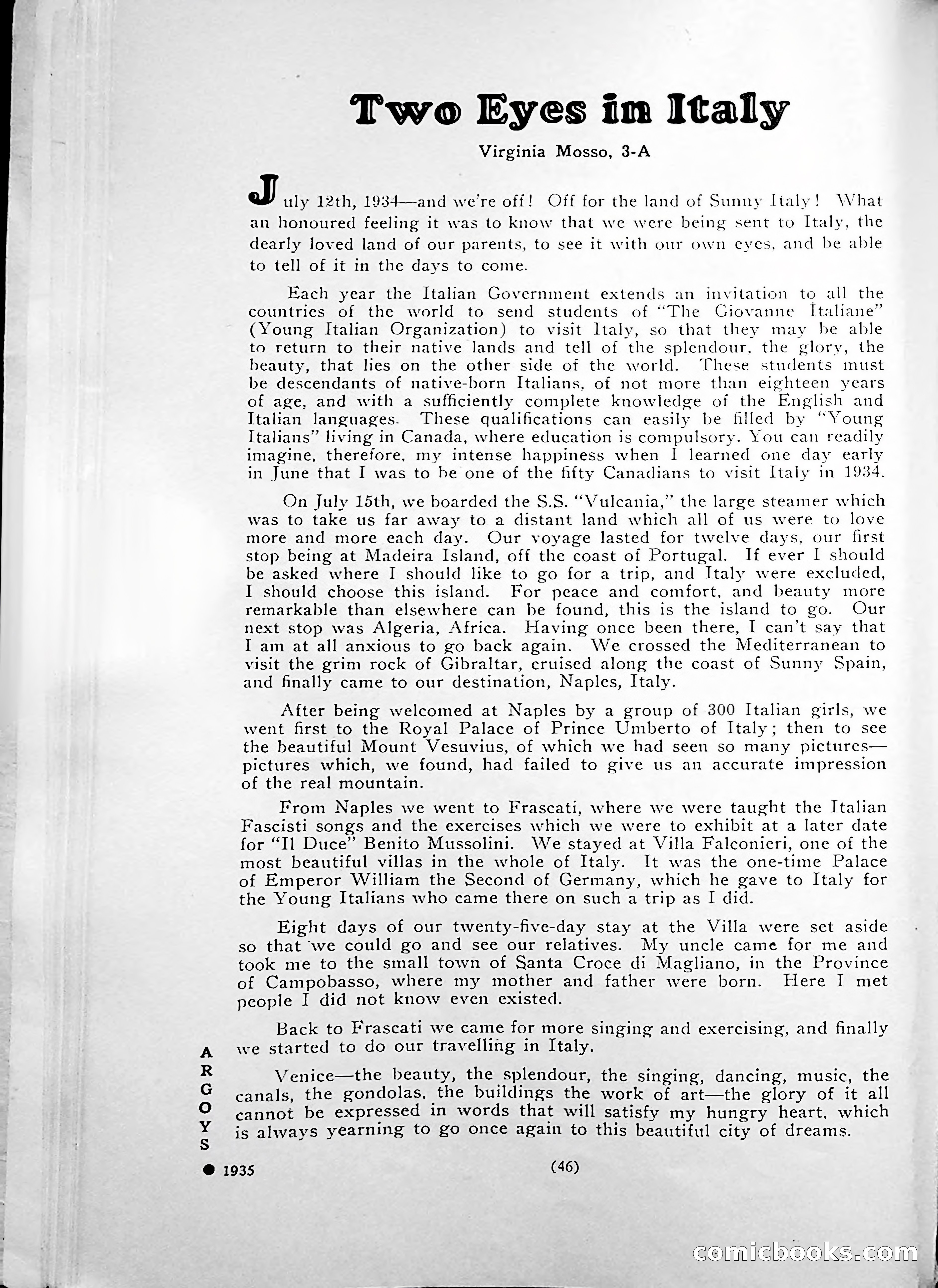 Central High School of Commerce Argosy, 1937 — page 50 of 400