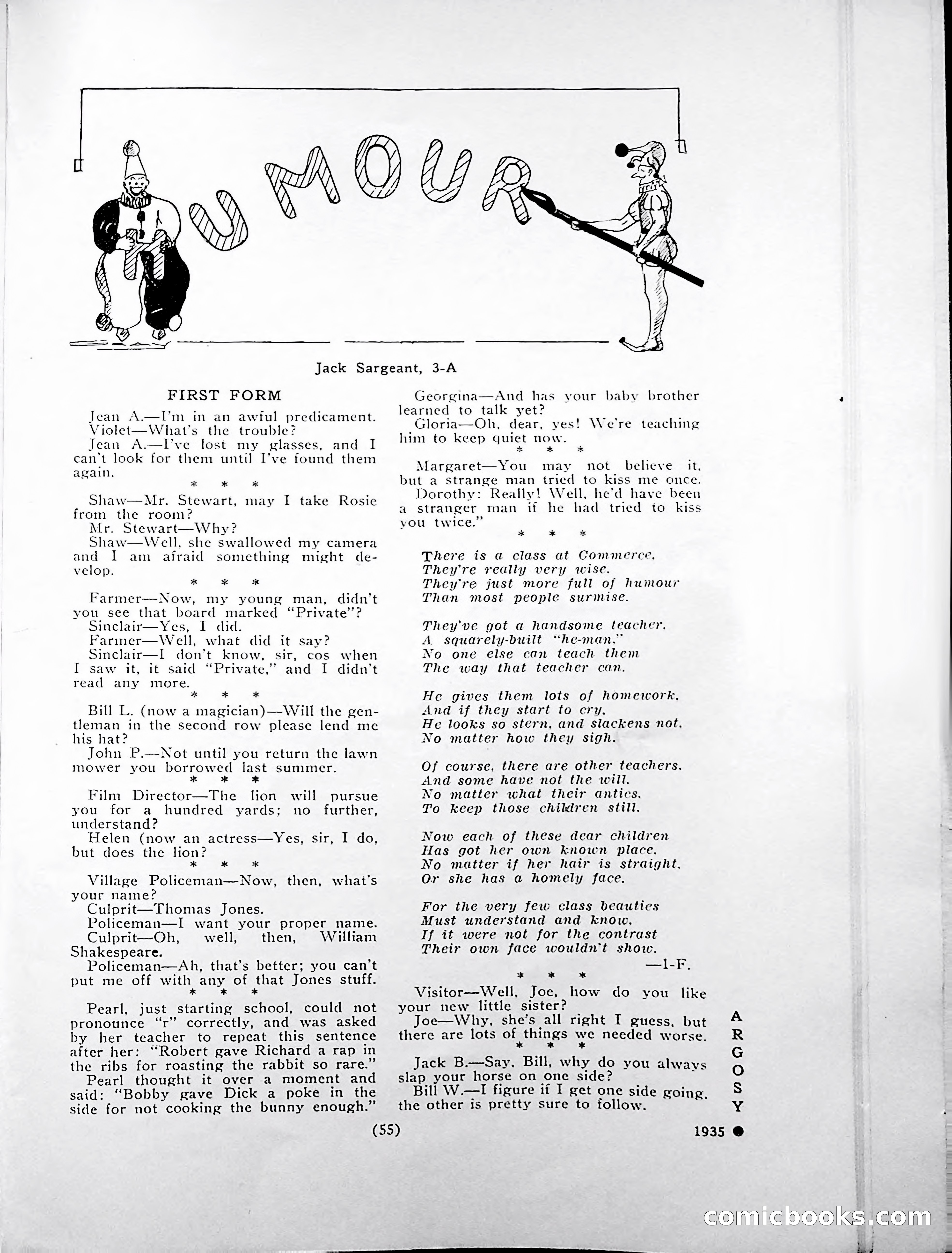 Central High School of Commerce Argosy, 1937 — page 59 of 400