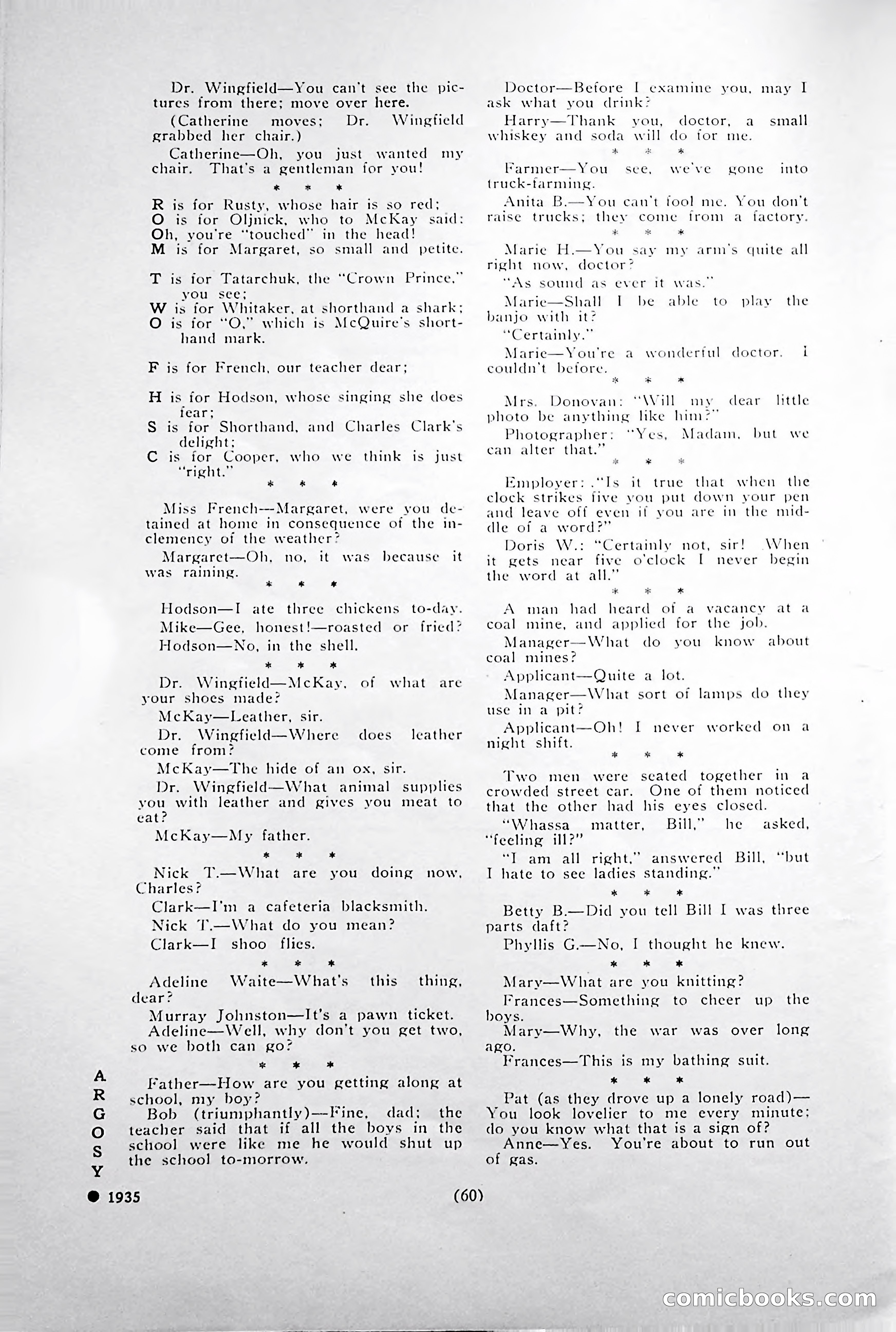 Central High School of Commerce Argosy, 1937 — page 64 of 400