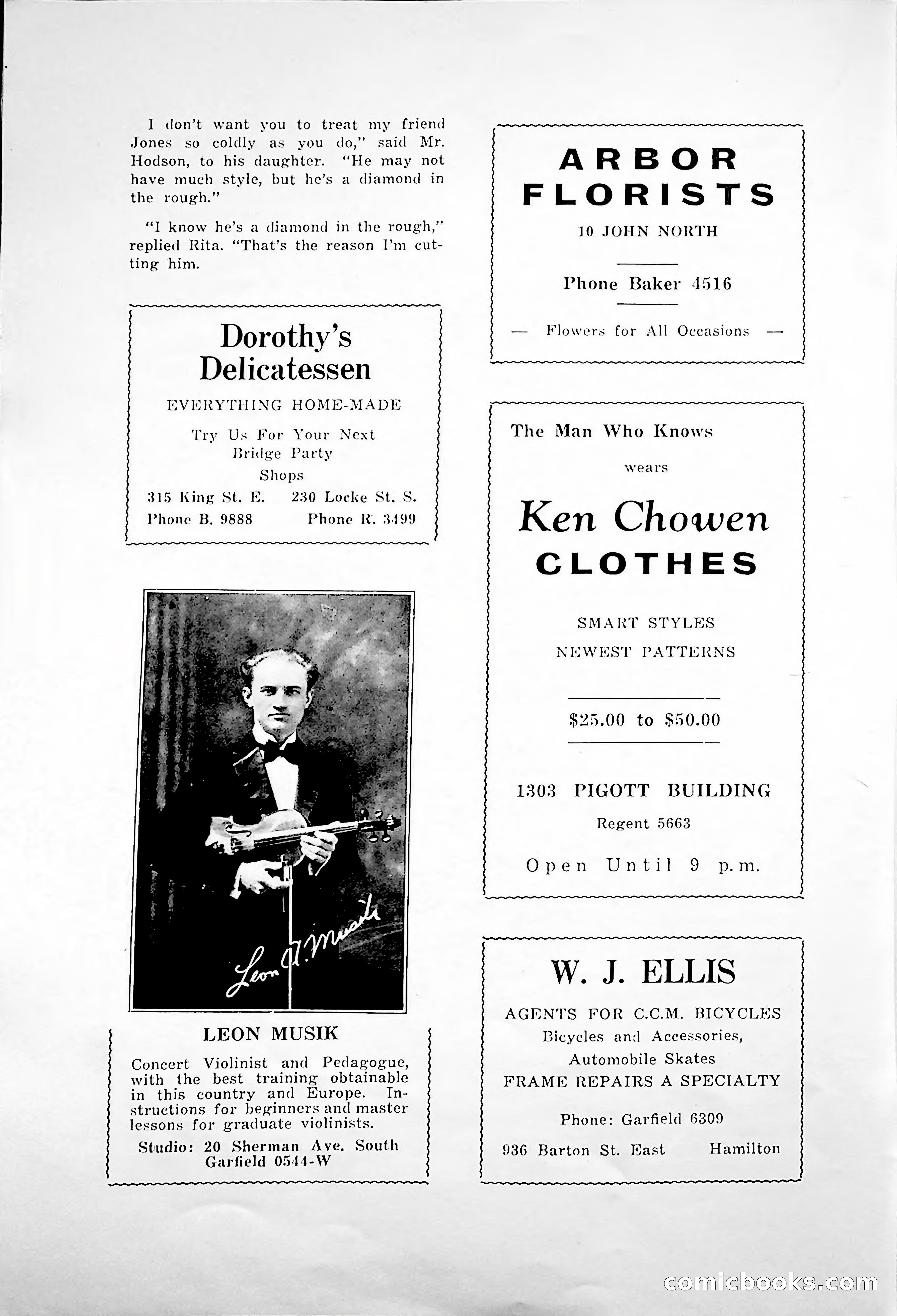 Central High School of Commerce Argosy, 1937 — page 80 of 400