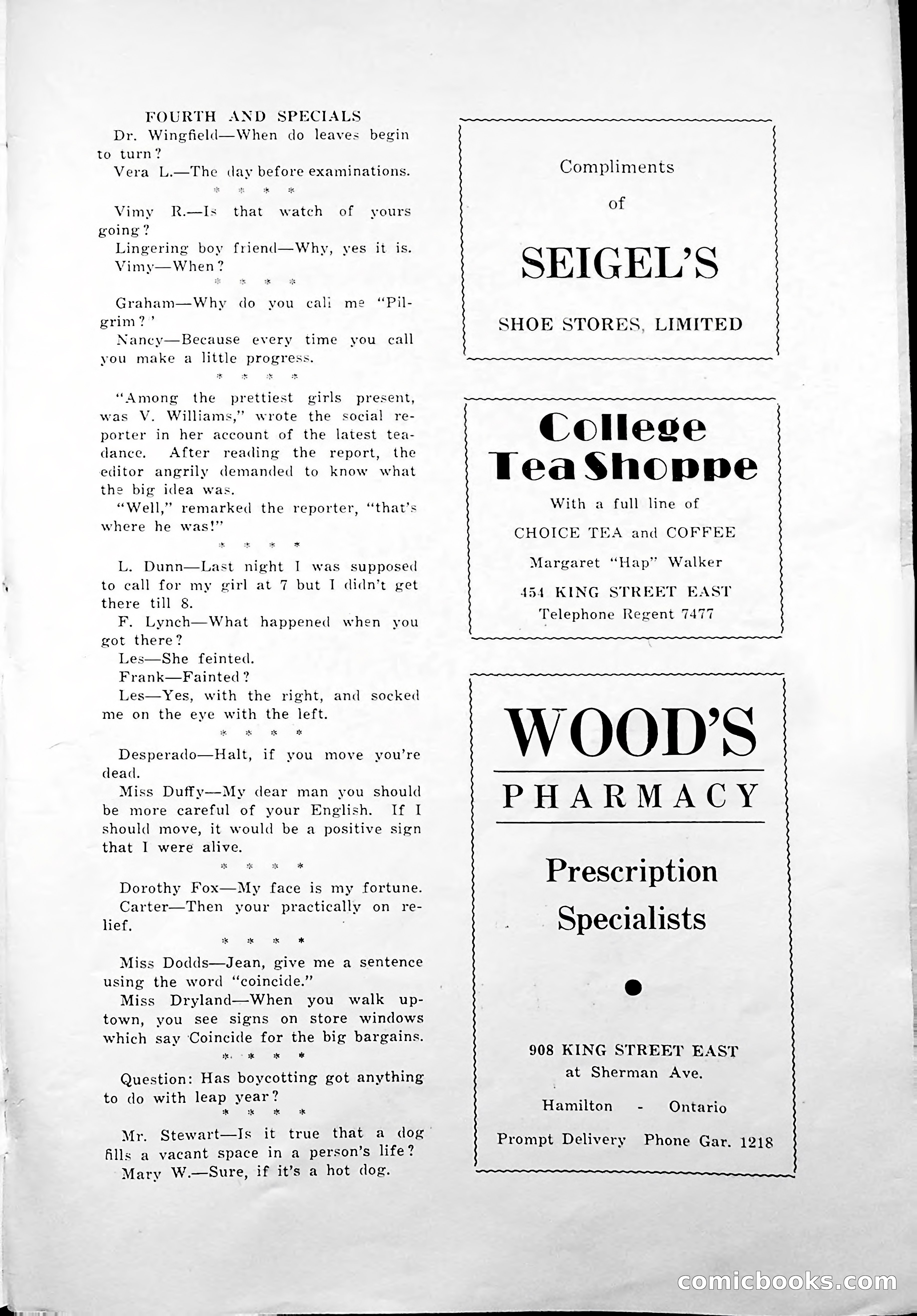 Central High School of Commerce Argosy, 1937 — page 85 of 400