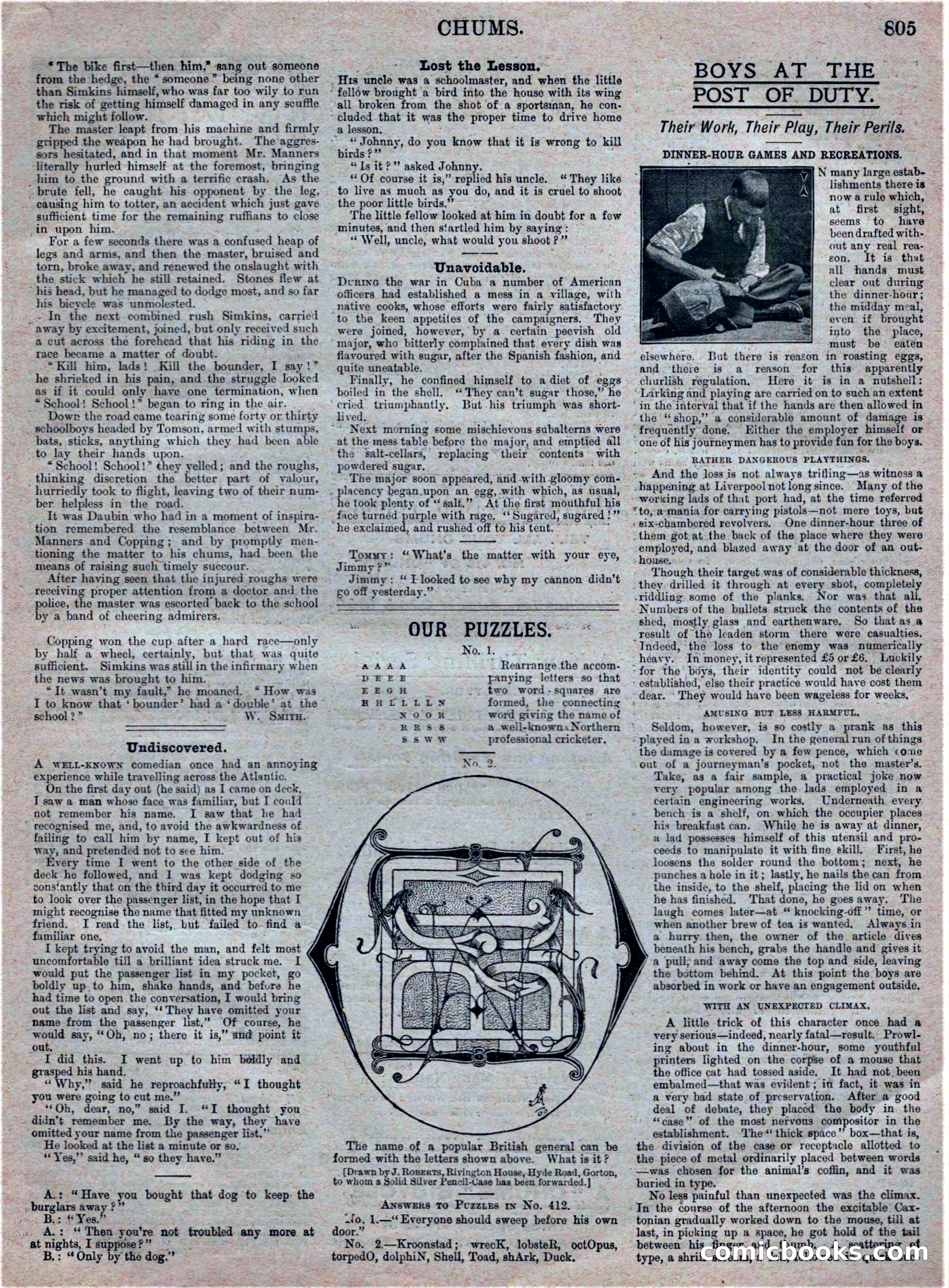 Chums, Vol. VIII, No. 413 — page 5 of 17