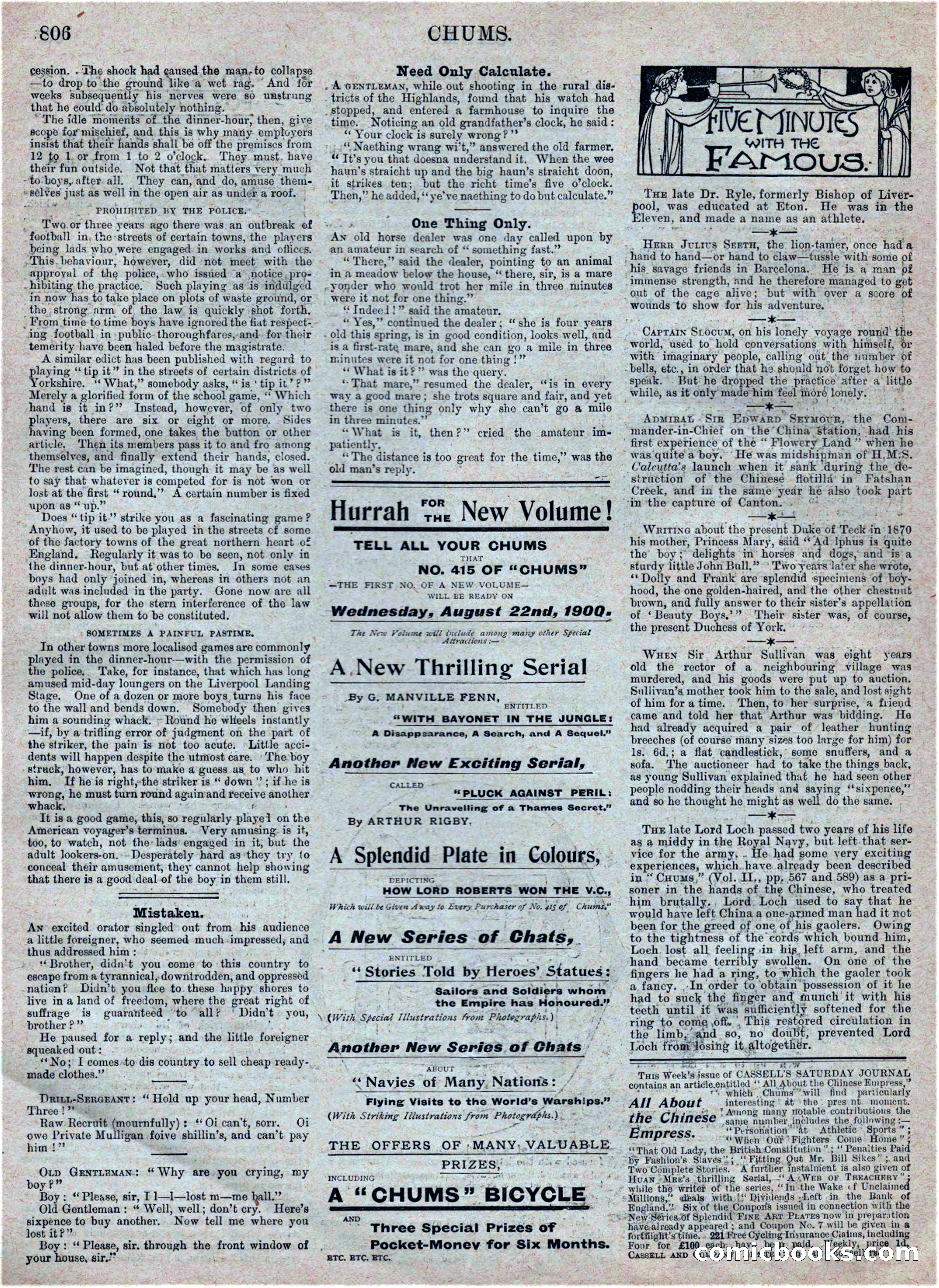 Chums, Vol. VIII, No. 413 — page 6 of 17