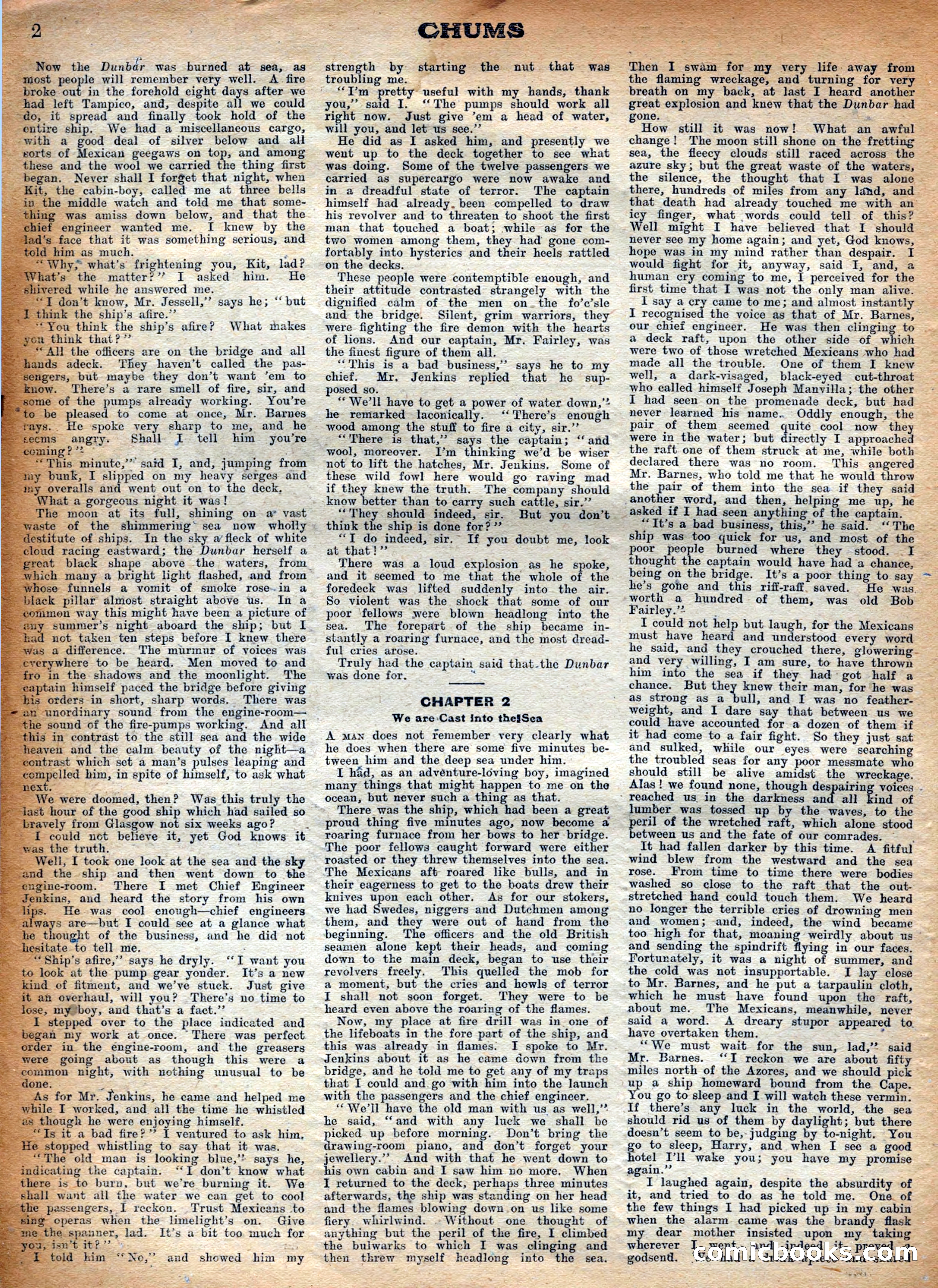 Chums, Vol. XXVI, No. 1305 — page 2 of 12