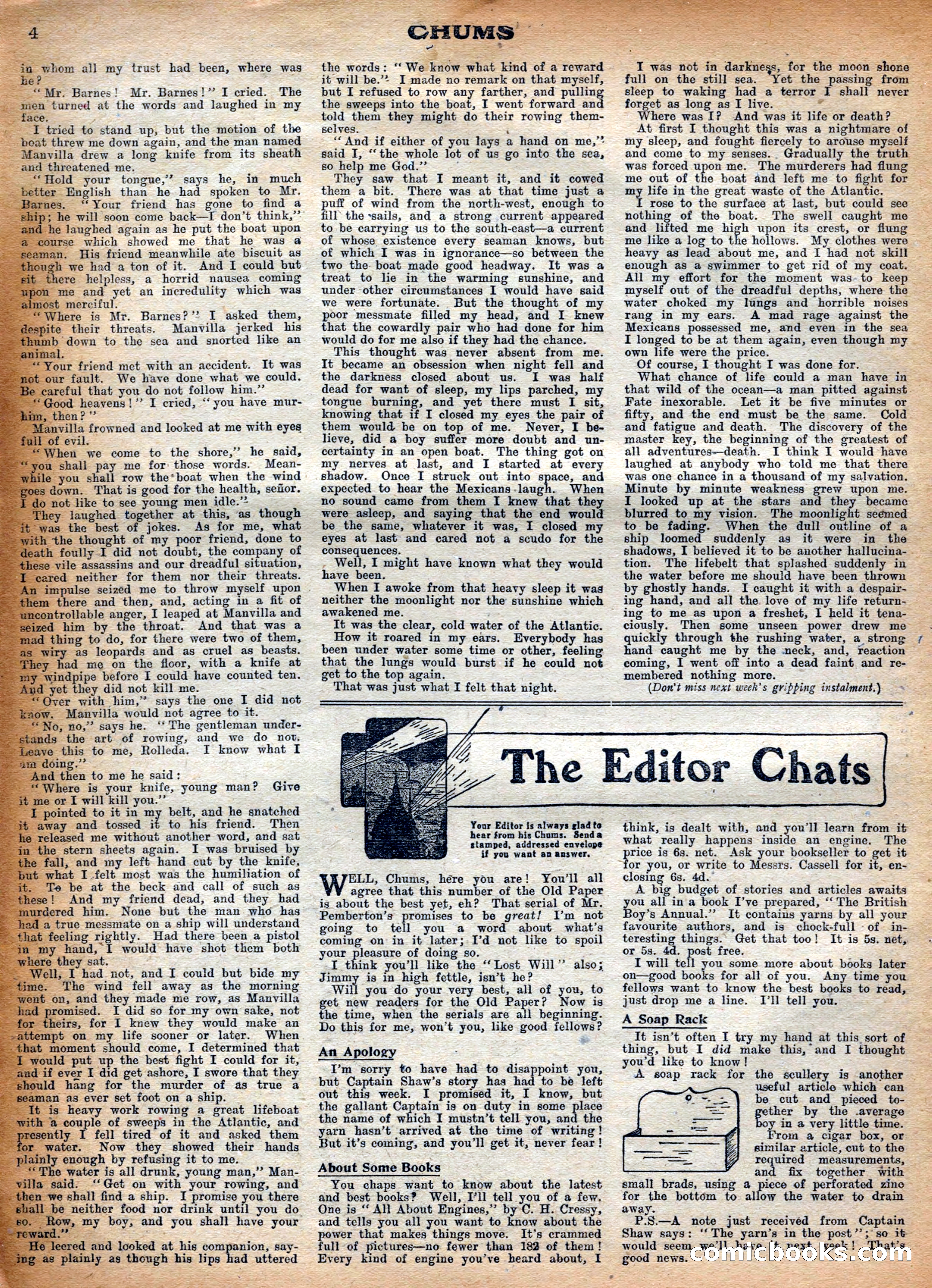 Chums, Vol. XXVI, No. 1305 — page 4 of 12