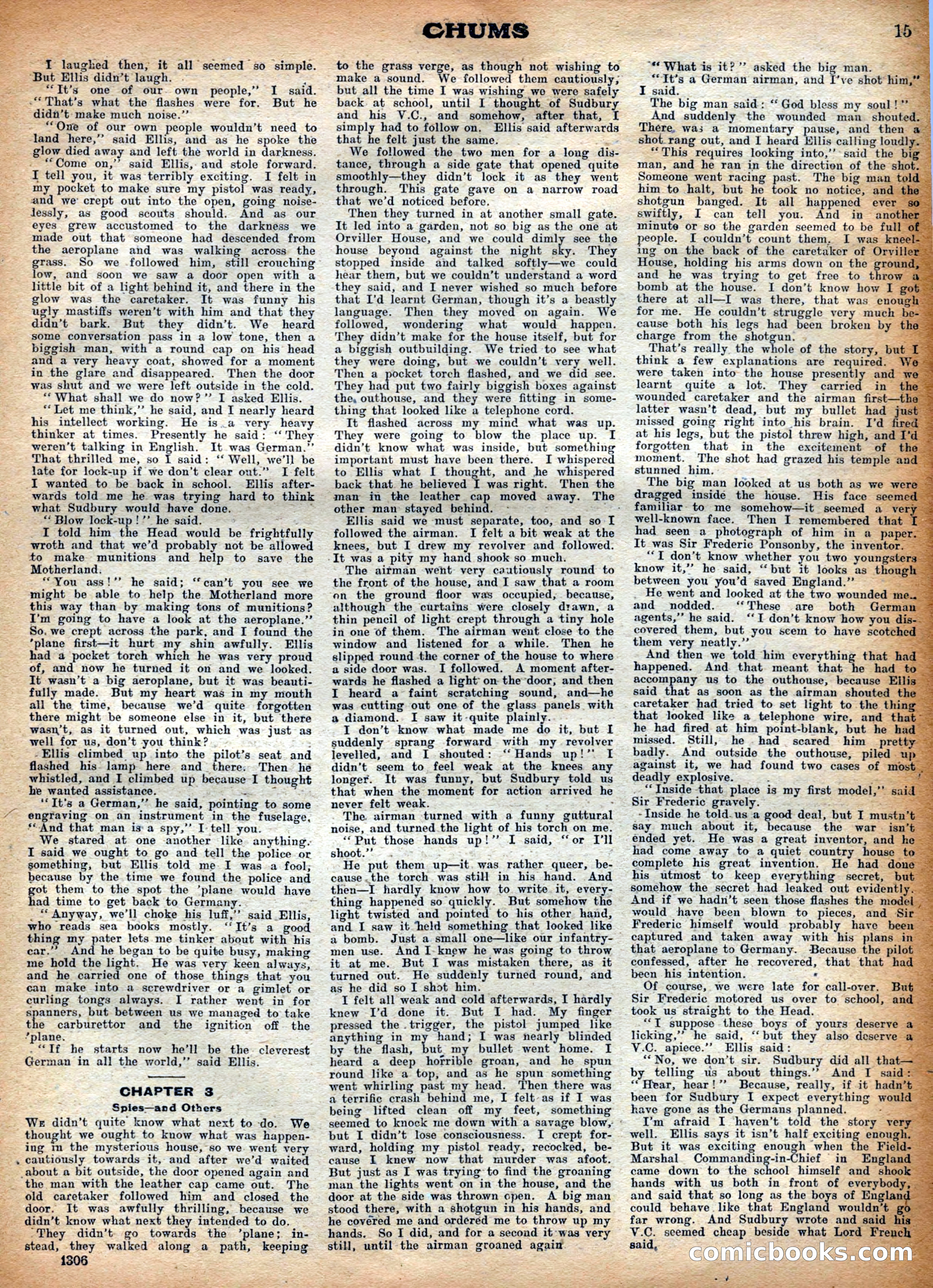 Chums, Vol. XXVI, No. 1,306 — page 3 of 13