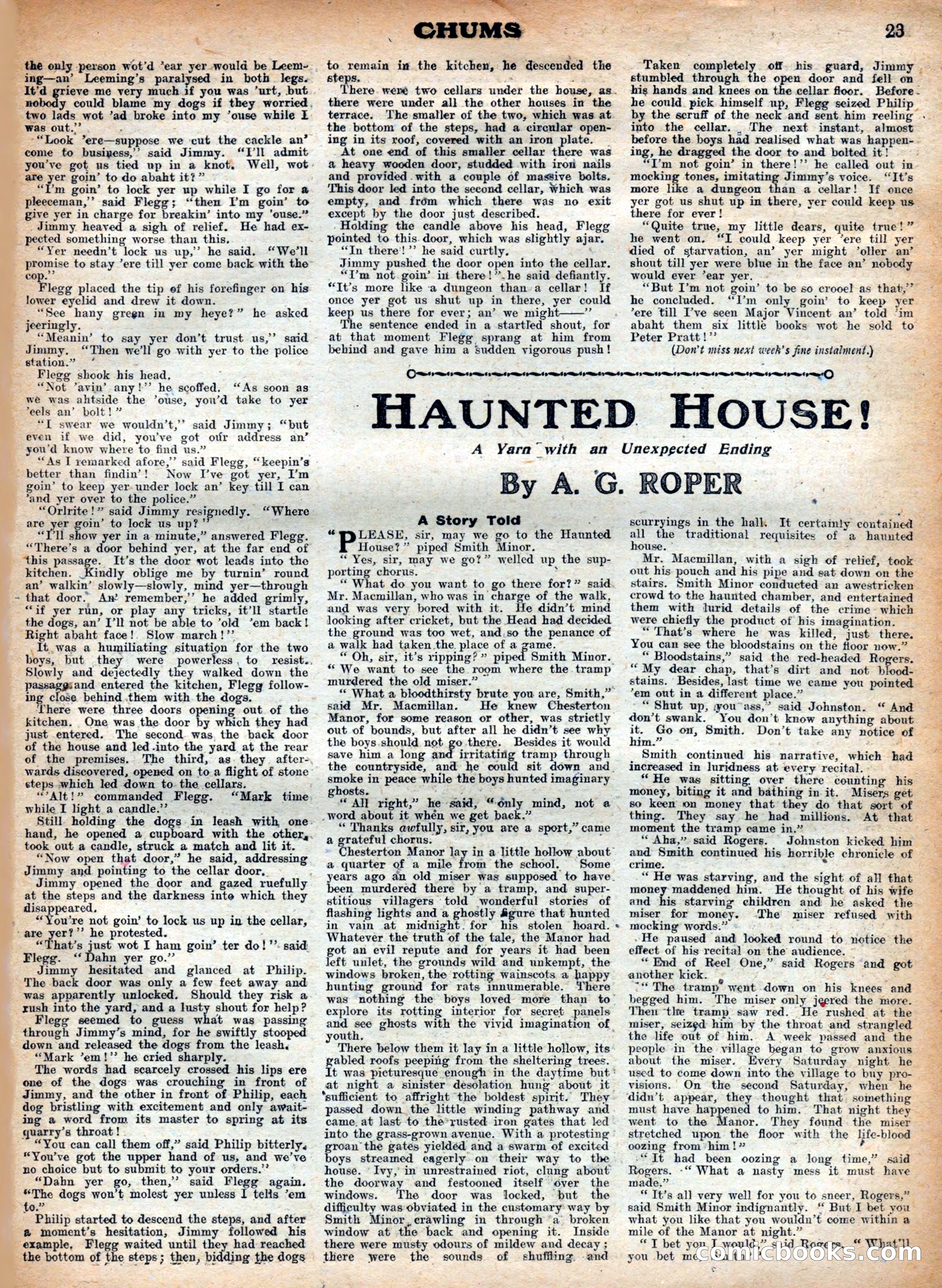 Chums, Vol. XXVI, No. 1,306 — page 11 of 13