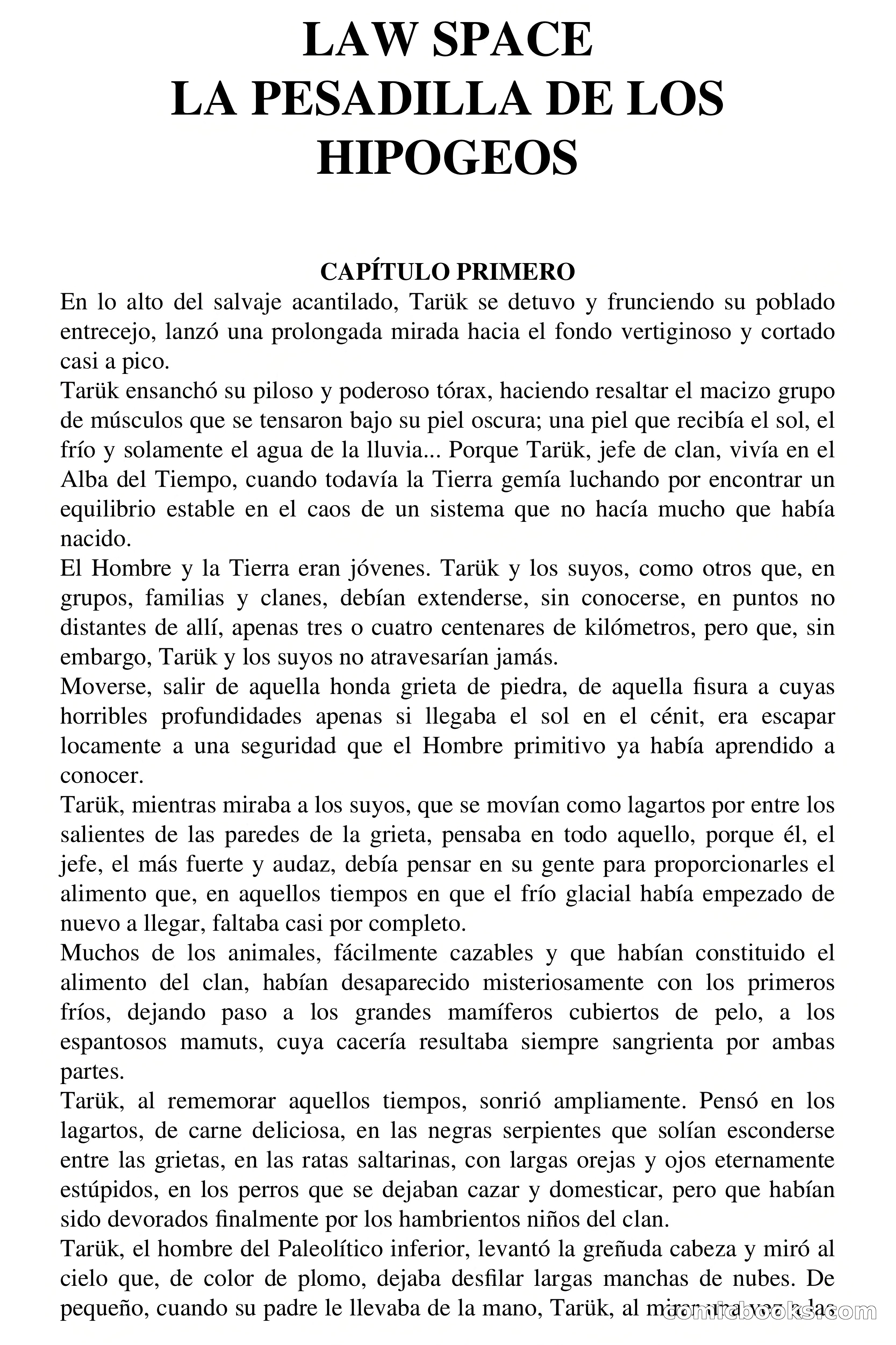 La pesadilla de los hipogeos — page 2 of 71
