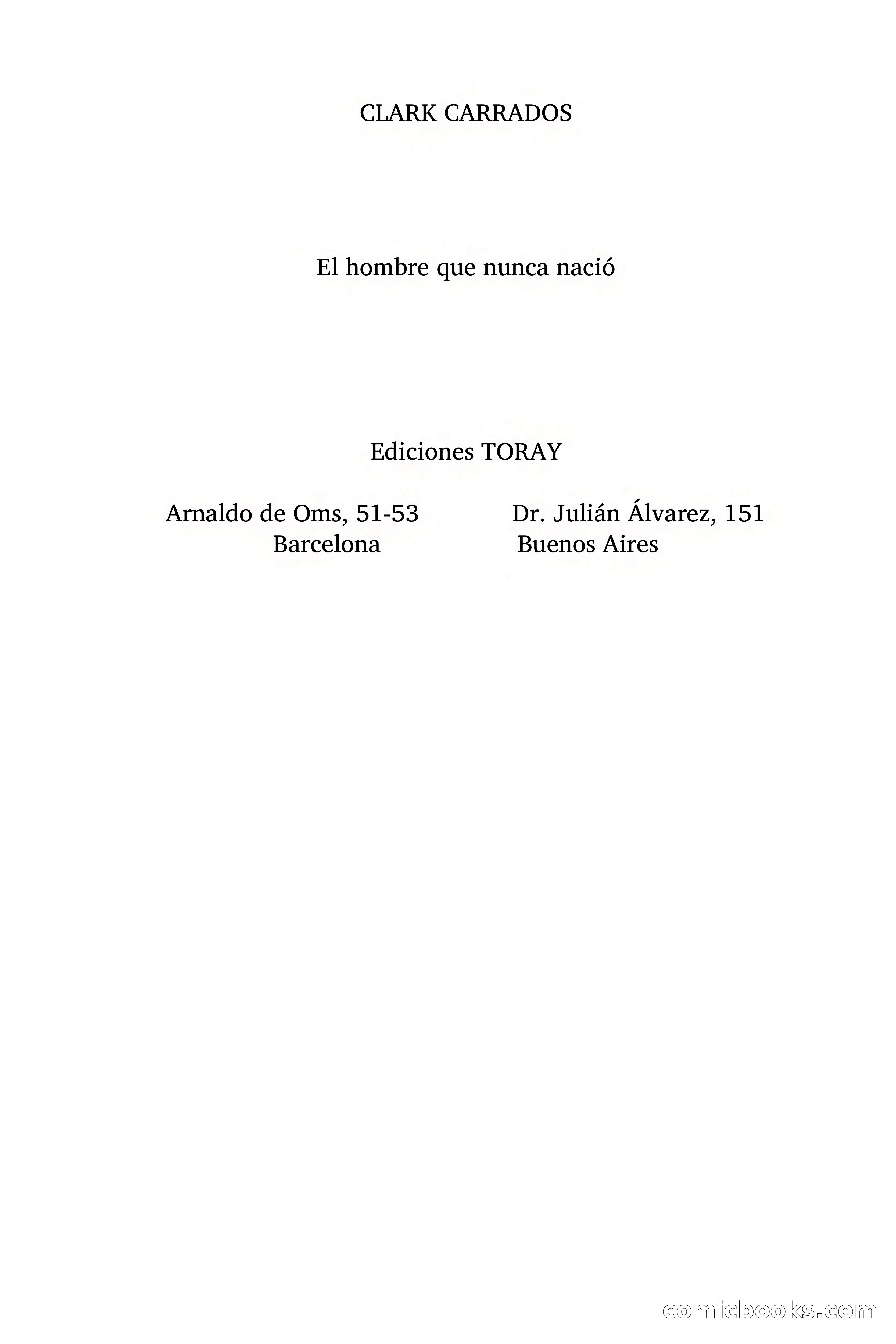 El hombre que nunca nació — page 2 of 98
