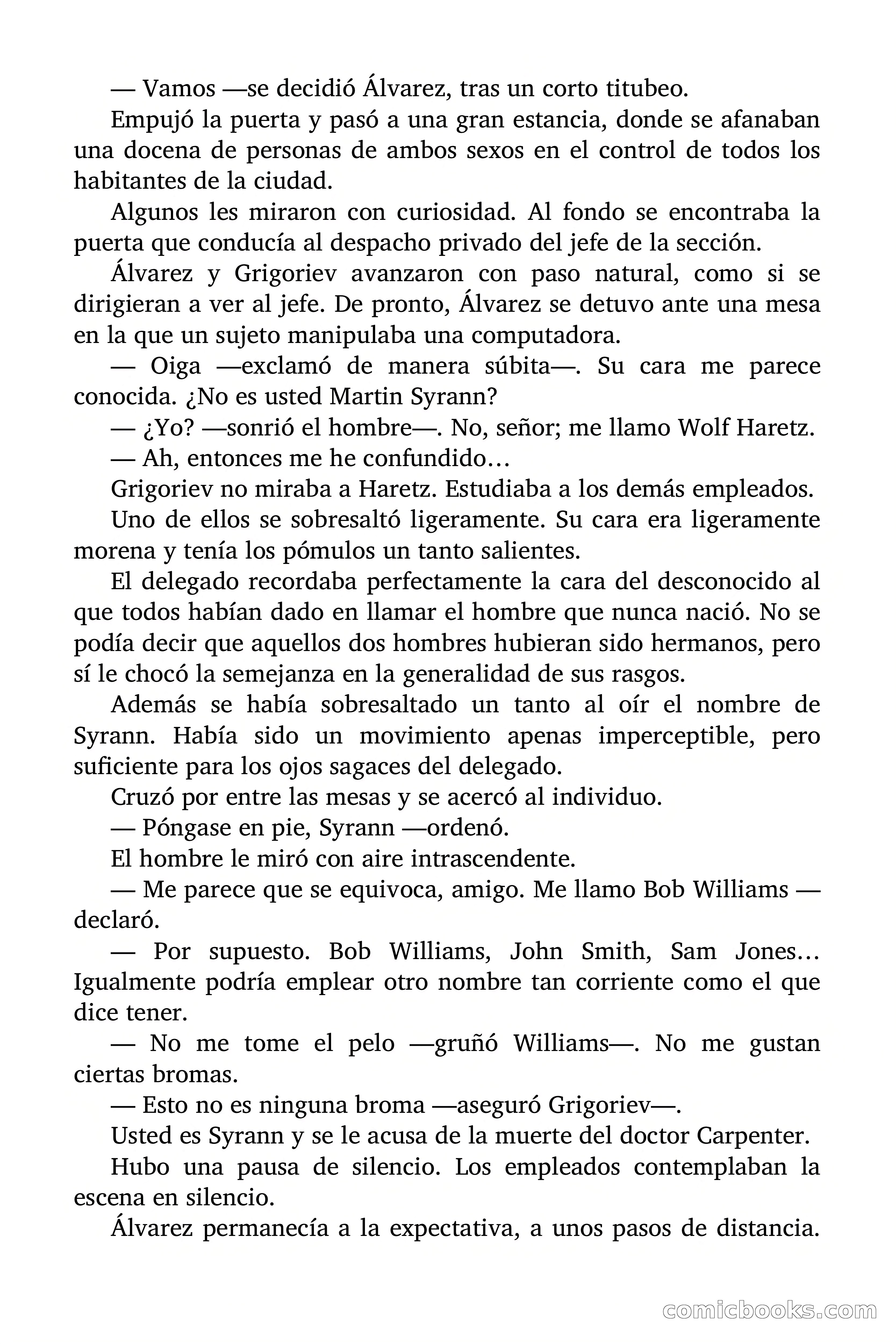 El hombre que nunca nació — page 59 of 98
