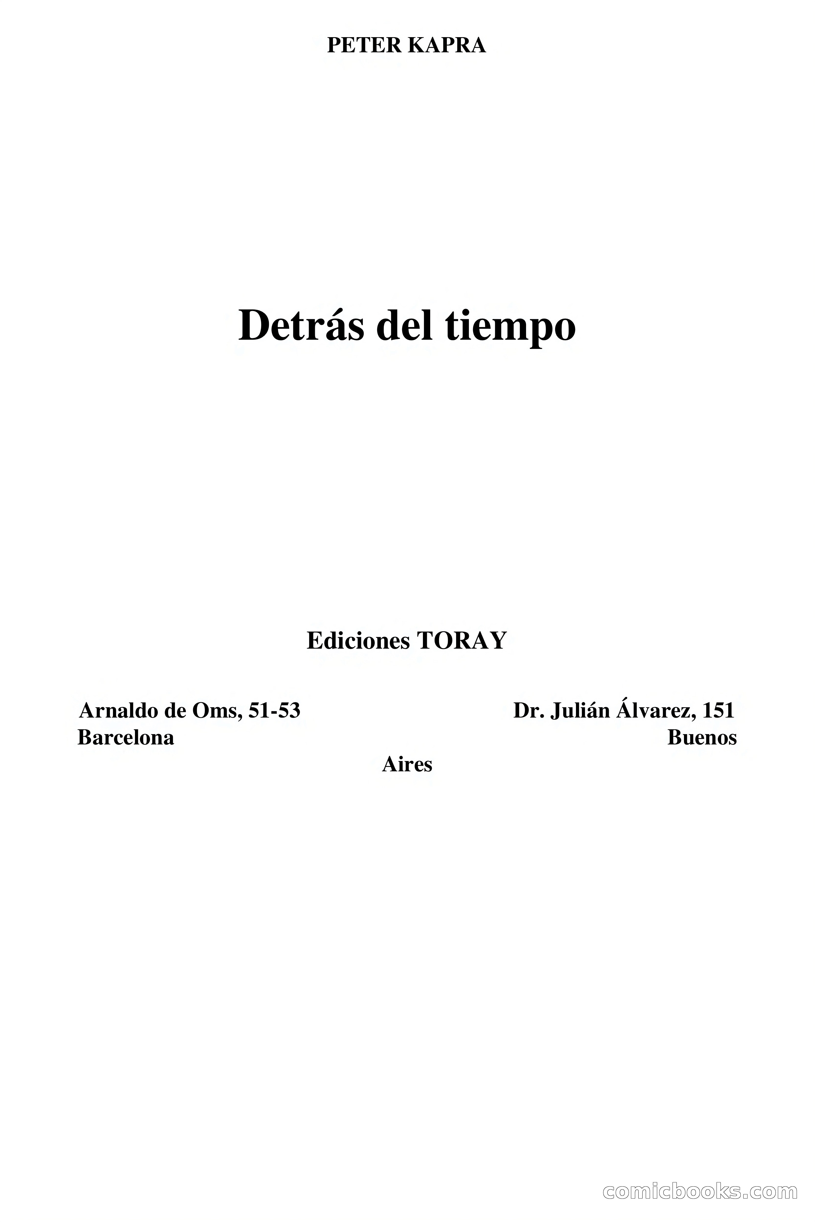 Detrás del tiempo (Behind Time) — page 2 of 87