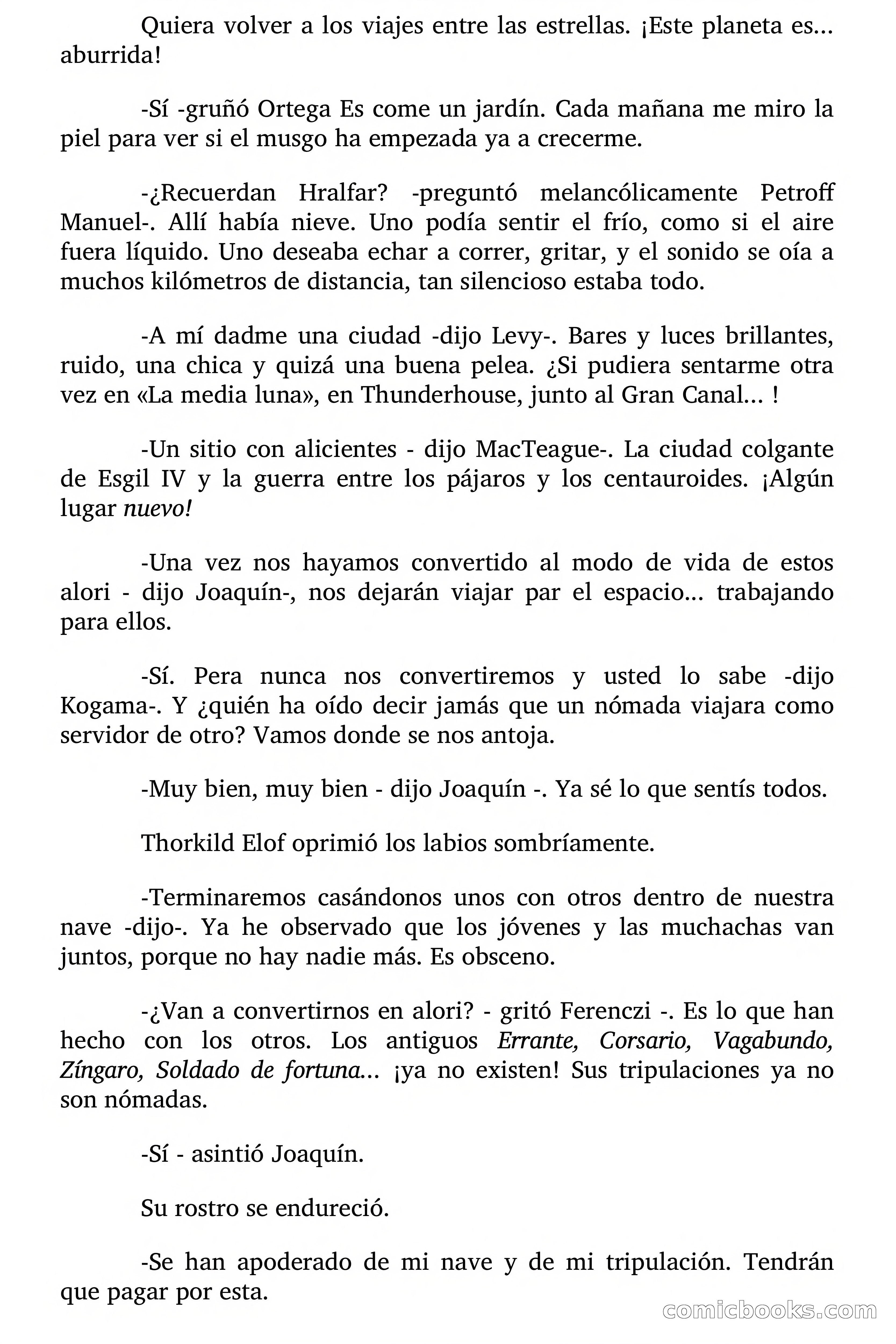 Cita Galáctica (Gitanos del Espacio) — page 148 of 168