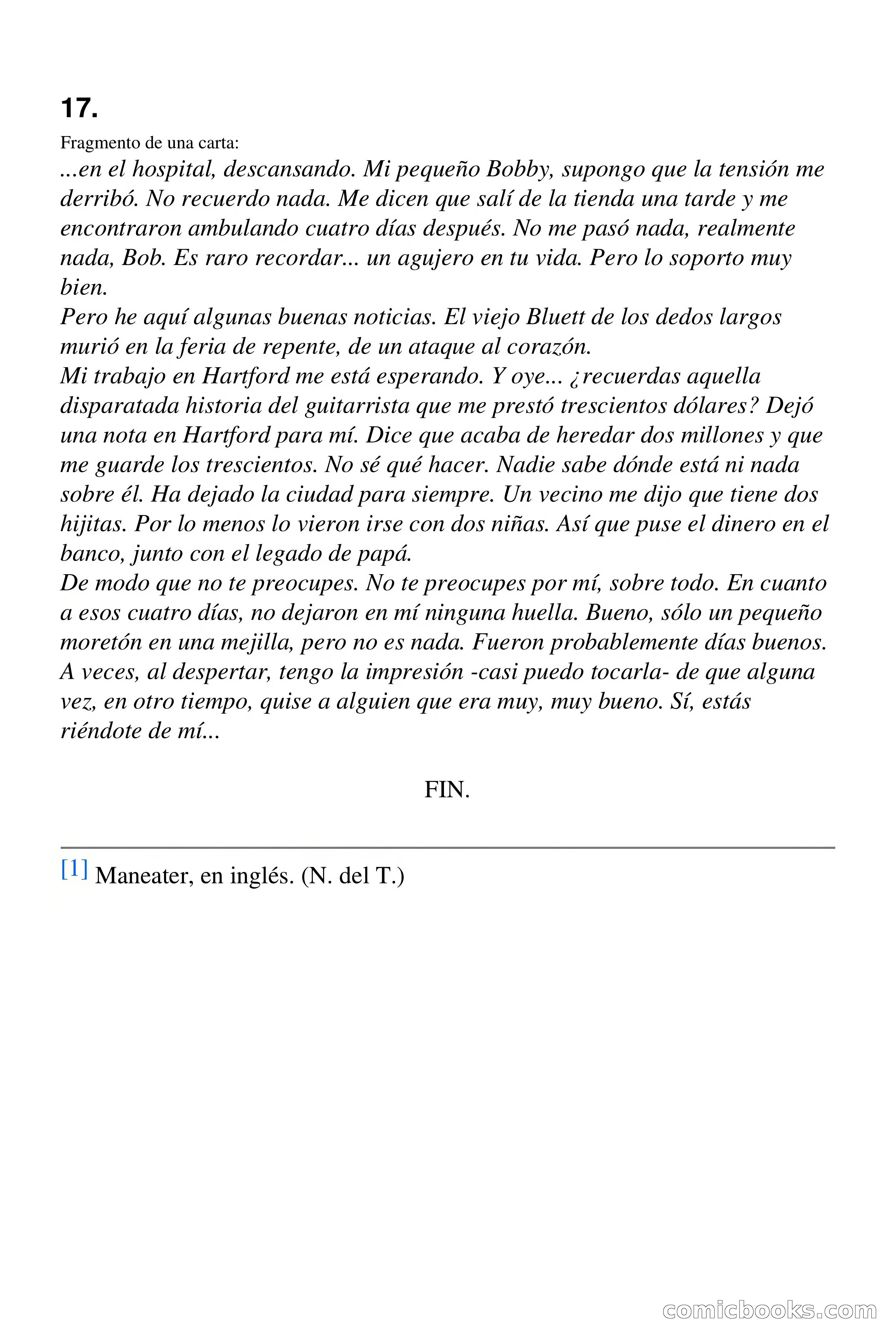 El hombre sintético — page 114 of 114
