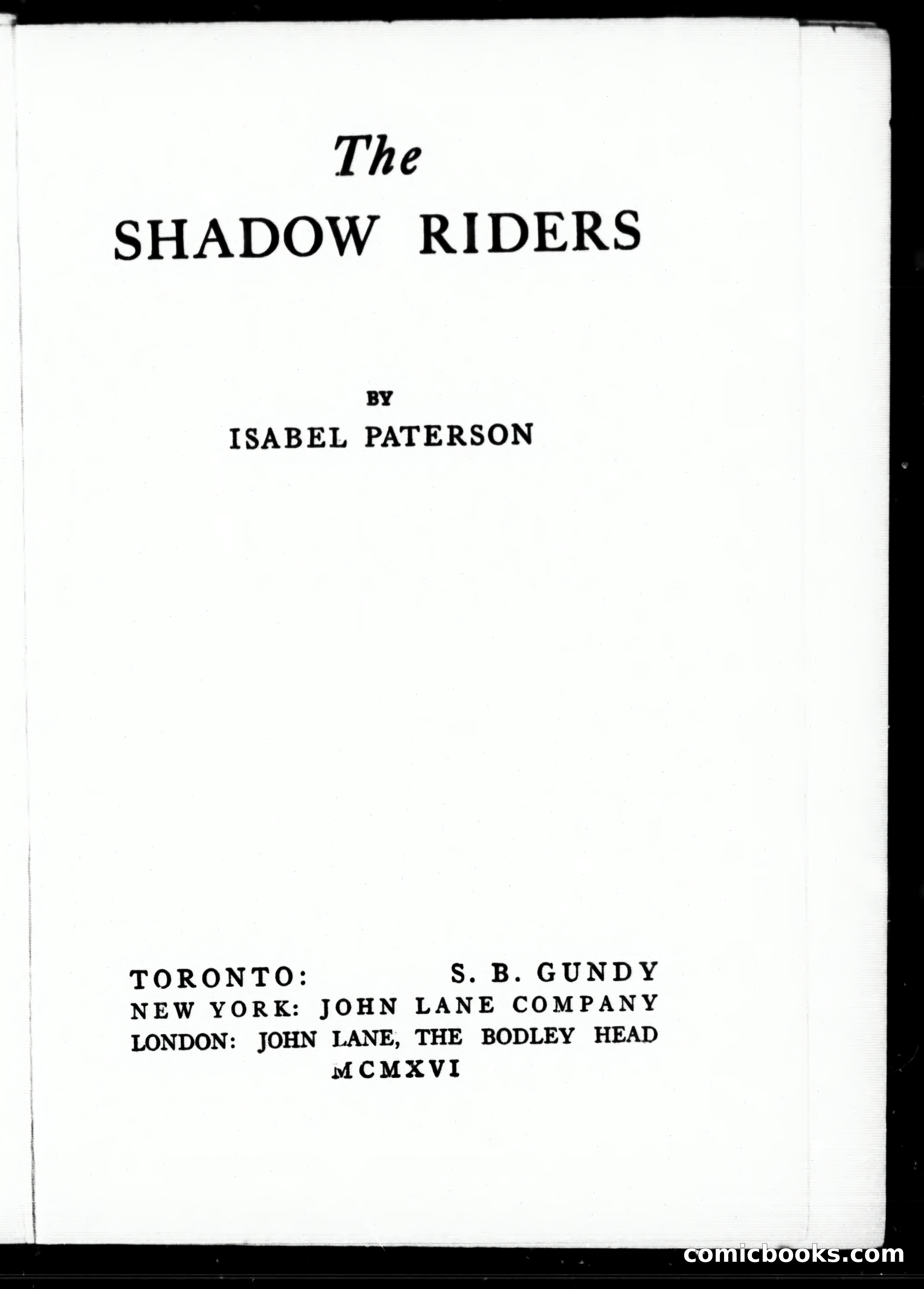 The Shadow Riders — page 9 of 390
