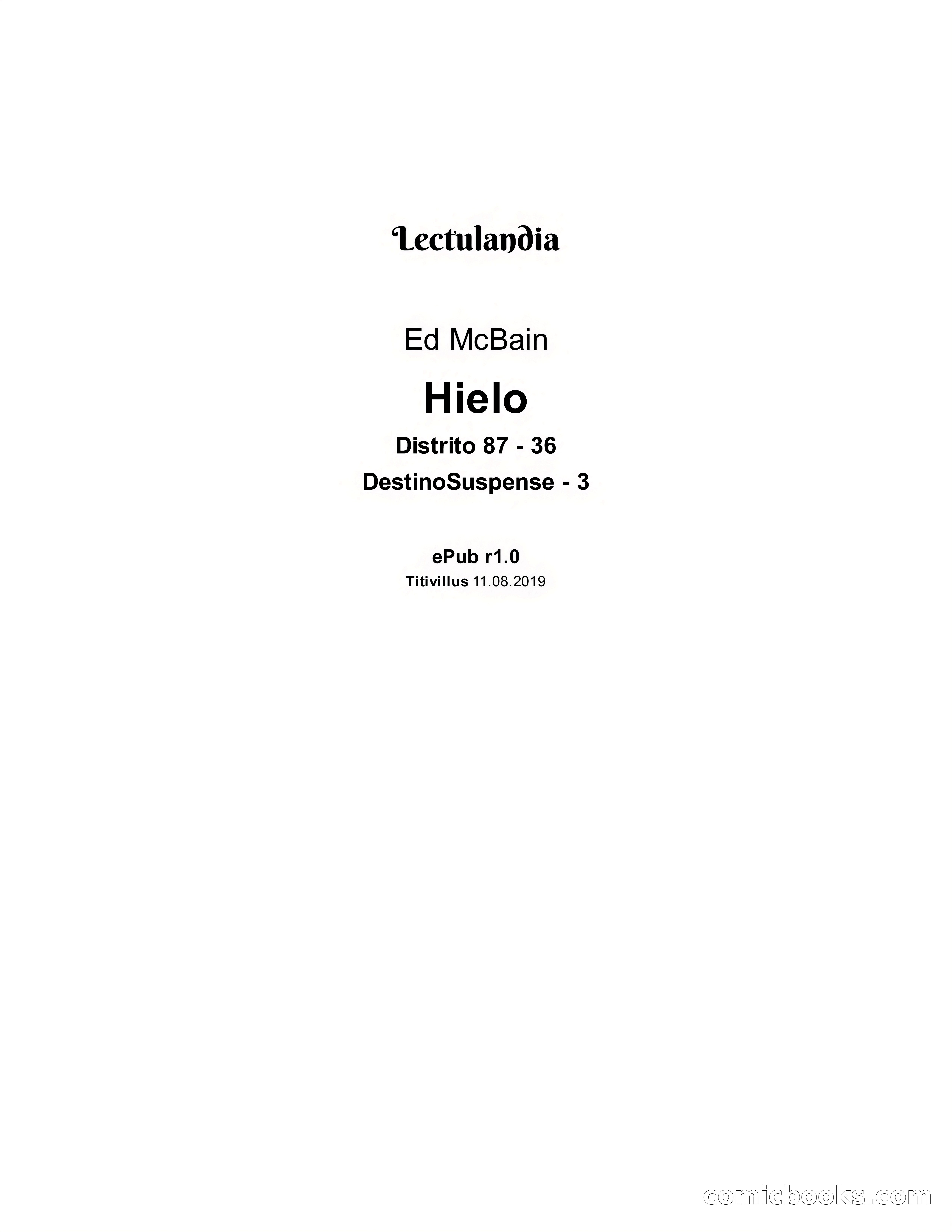 Círculo del Crimen: Hielo (I) — page 3 of 366