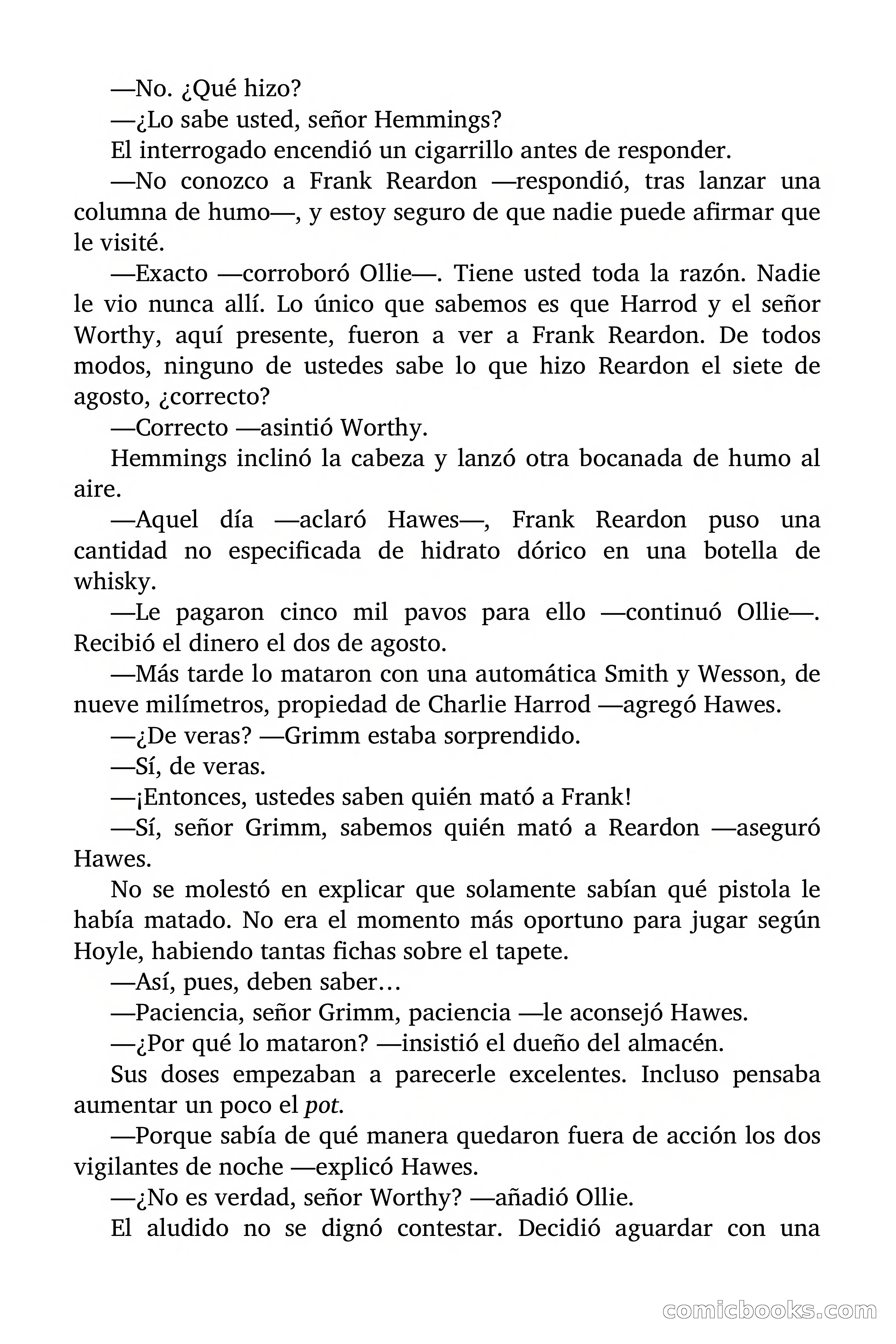 Circulo del Crimen: Todo por la Pasta — page 186 of 200