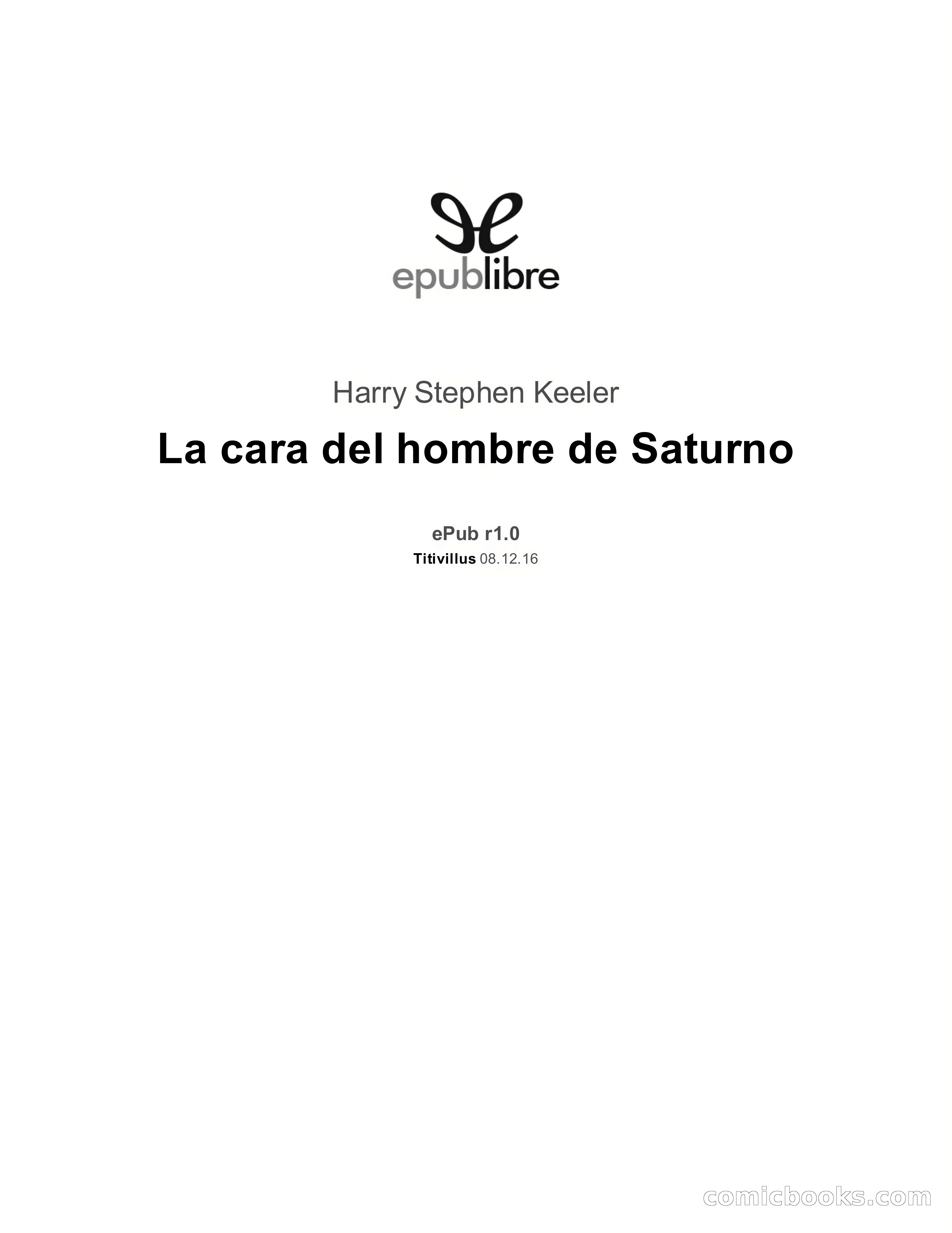 Circulo del Crimen No. 33: La cara del hombre de Saturno — page 3 of 172