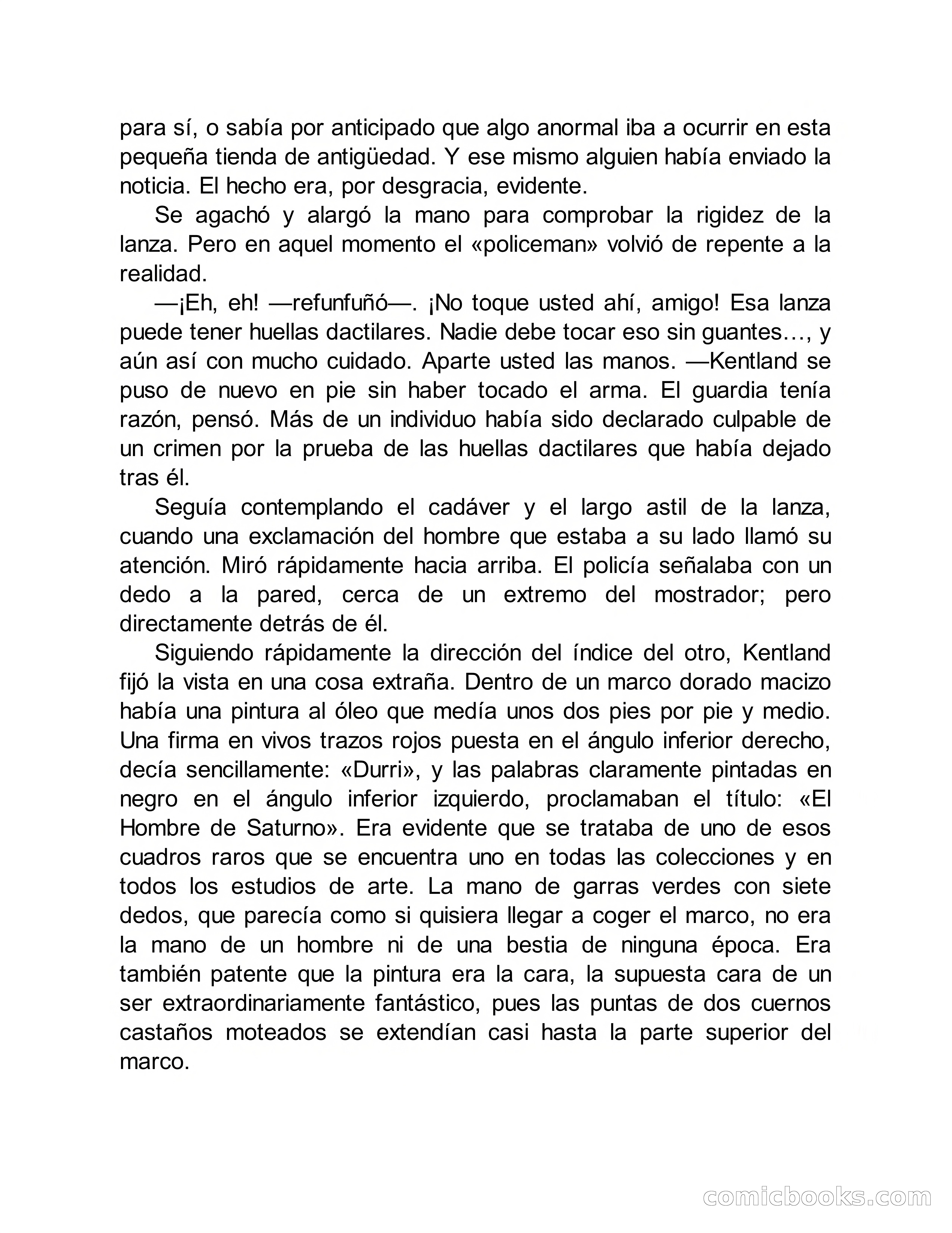 Circulo del Crimen No. 33: La cara del hombre de Saturno — page 33 of 172