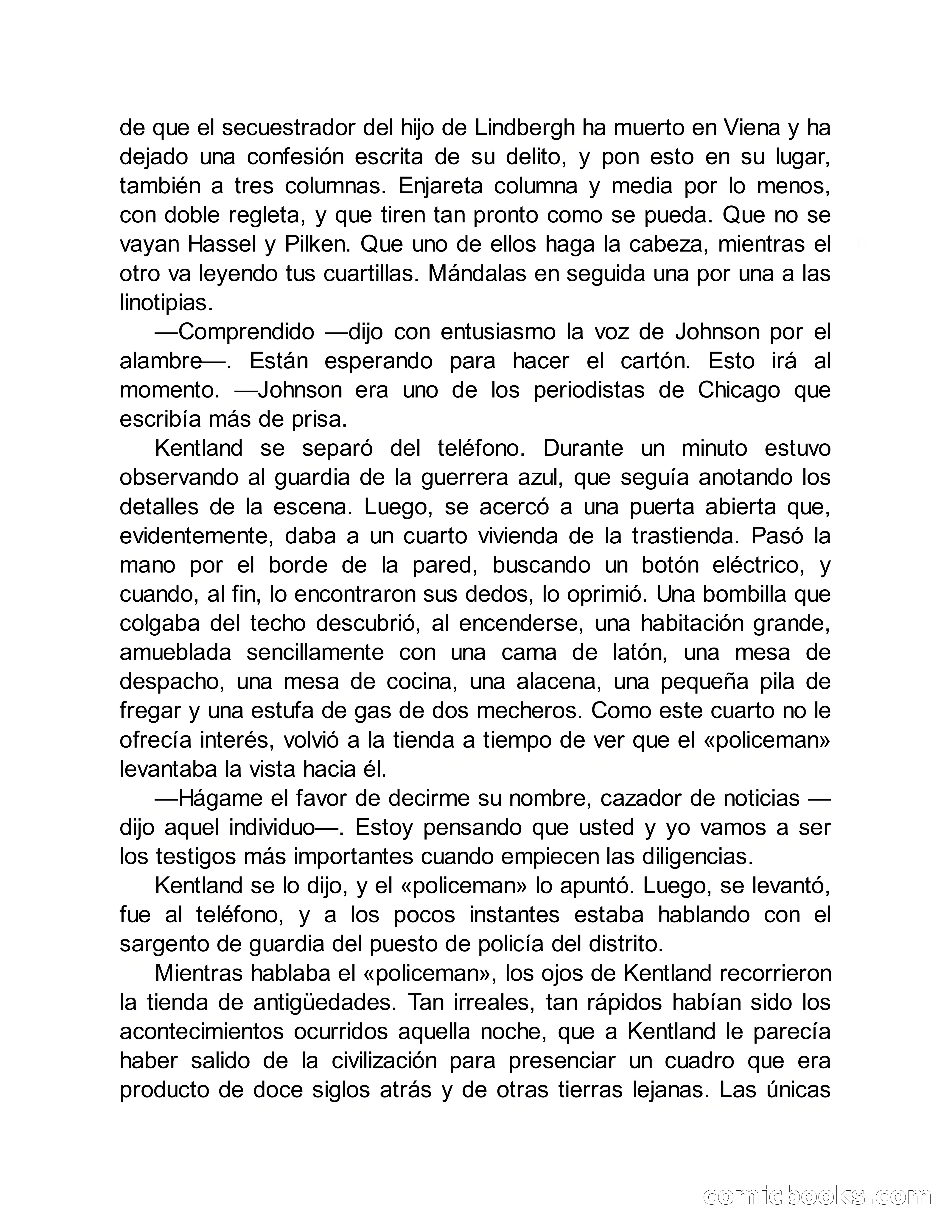 Circulo del Crimen No. 33: La cara del hombre de Saturno — page 36 of 172