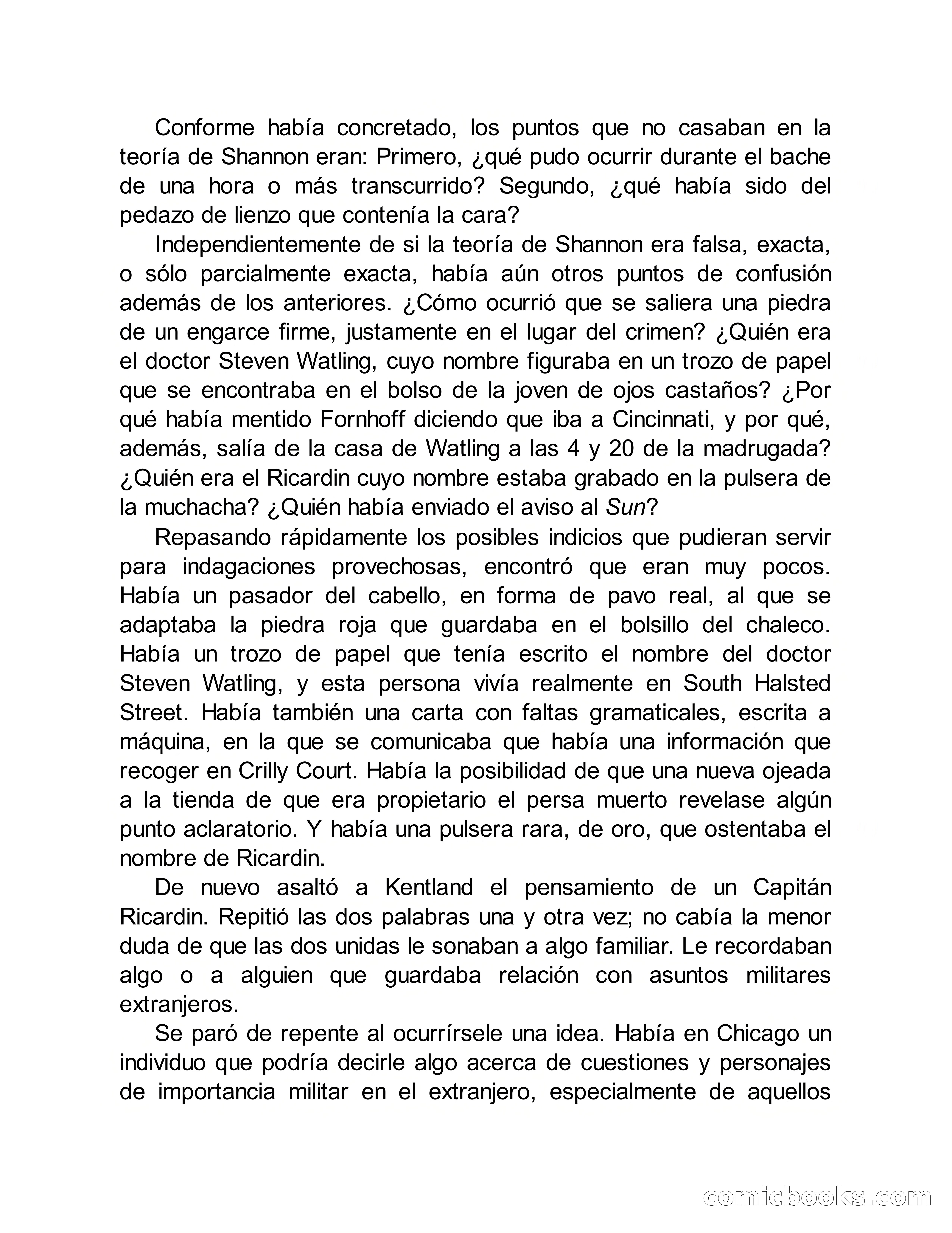 Circulo del Crimen No. 33: La cara del hombre de Saturno — page 92 of 172