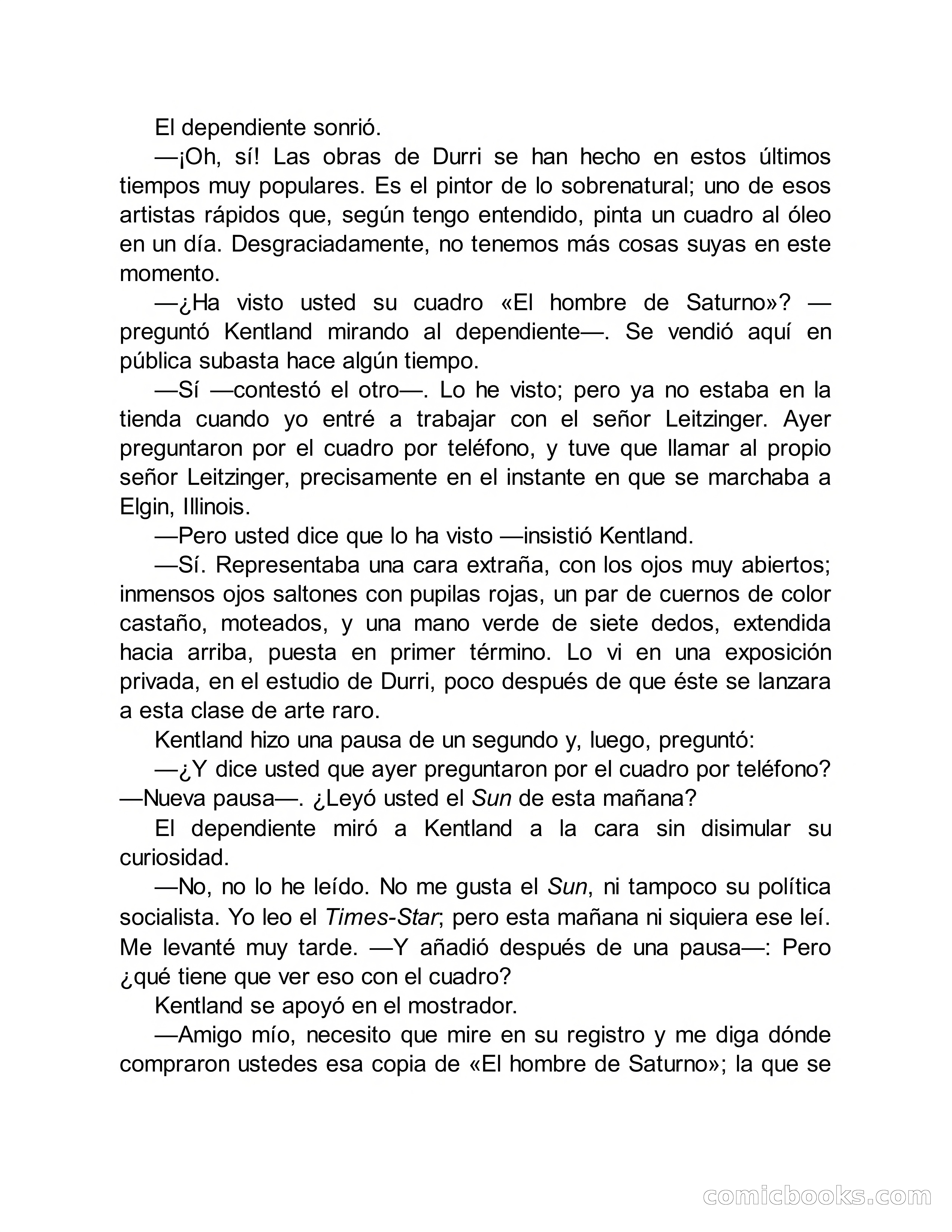 Circulo del Crimen No. 33: La cara del hombre de Saturno — page 109 of 172