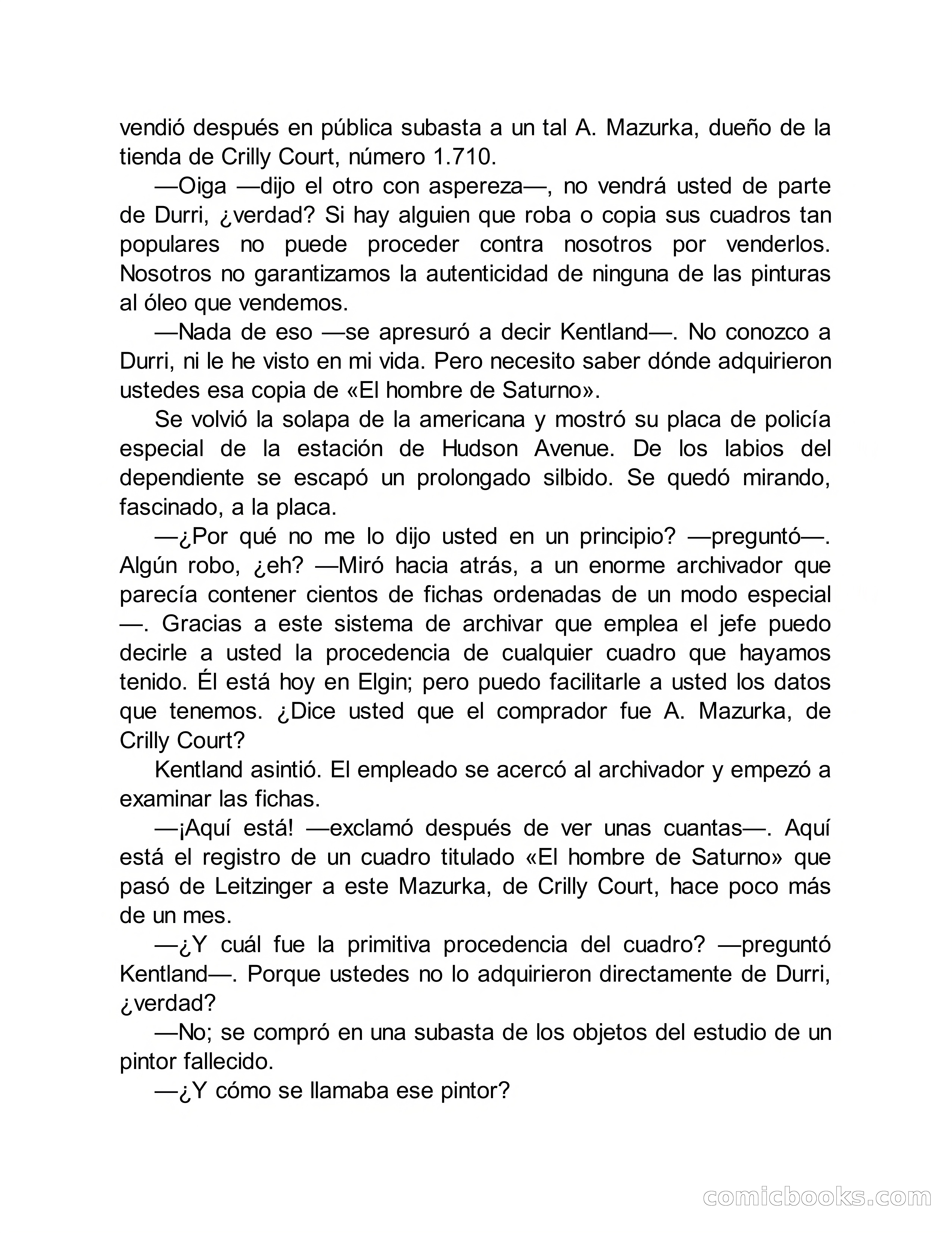Circulo del Crimen No. 33: La cara del hombre de Saturno — page 110 of 172