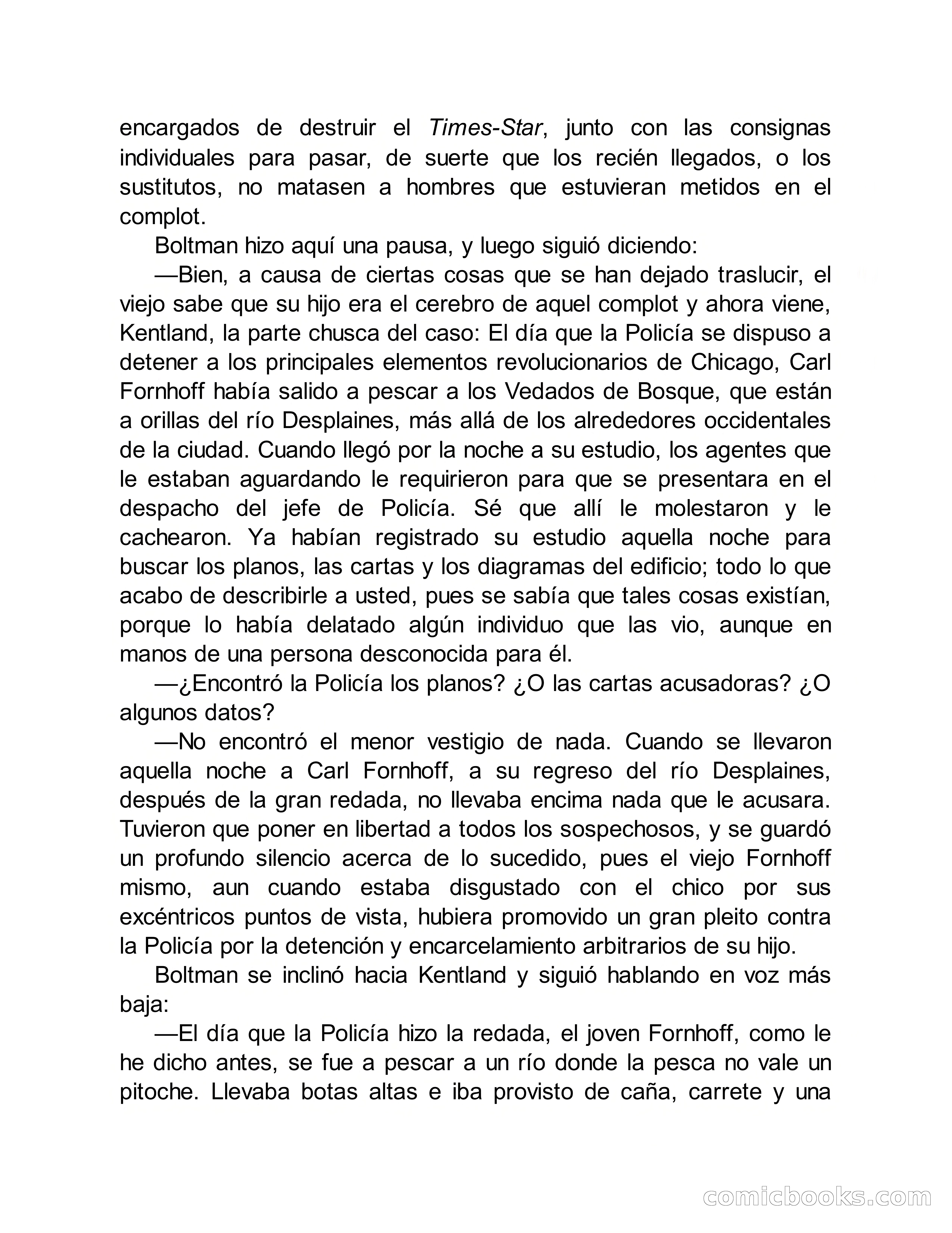 Circulo del Crimen No. 33: La cara del hombre de Saturno — page 123 of 172
