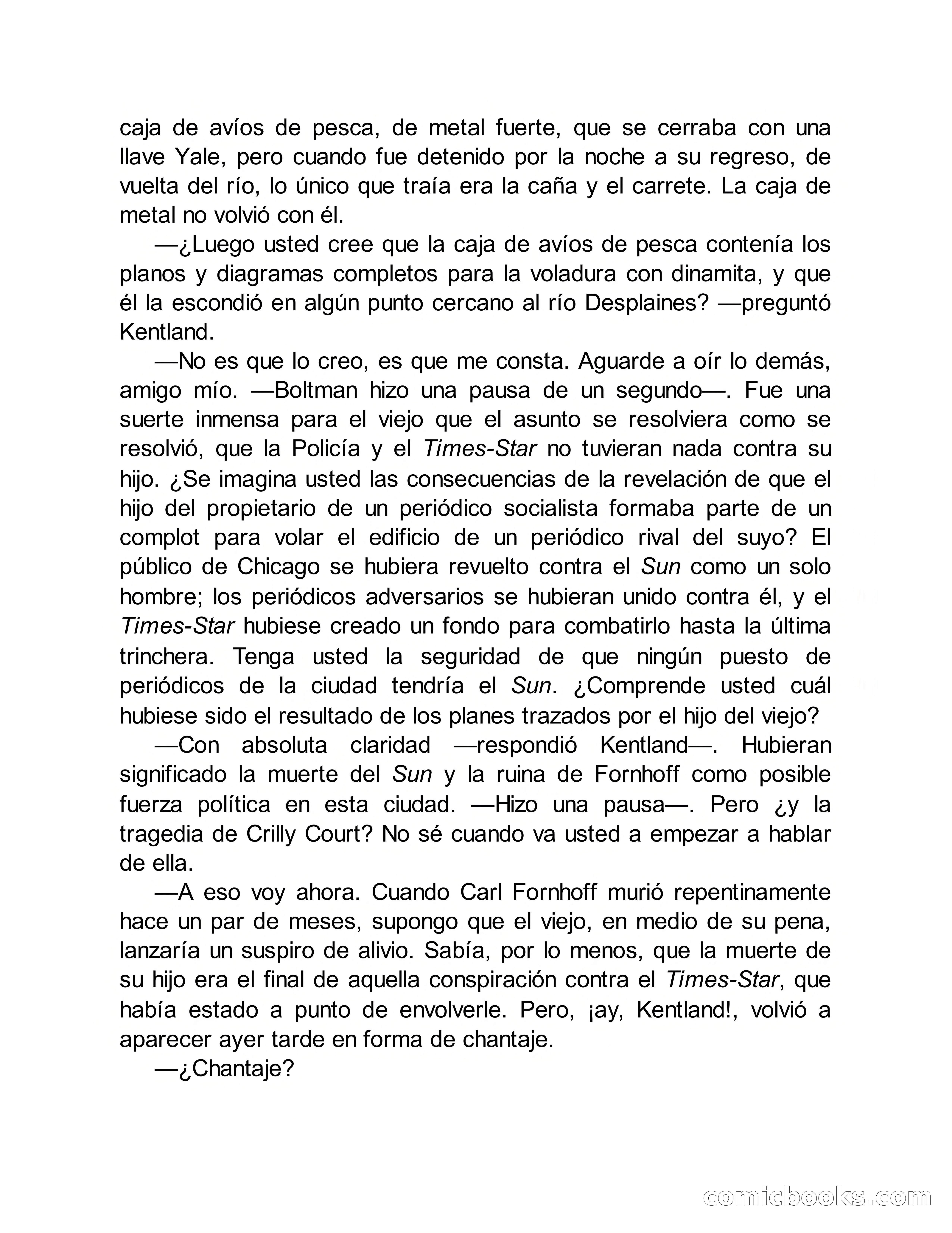 Circulo del Crimen No. 33: La cara del hombre de Saturno — page 124 of 172