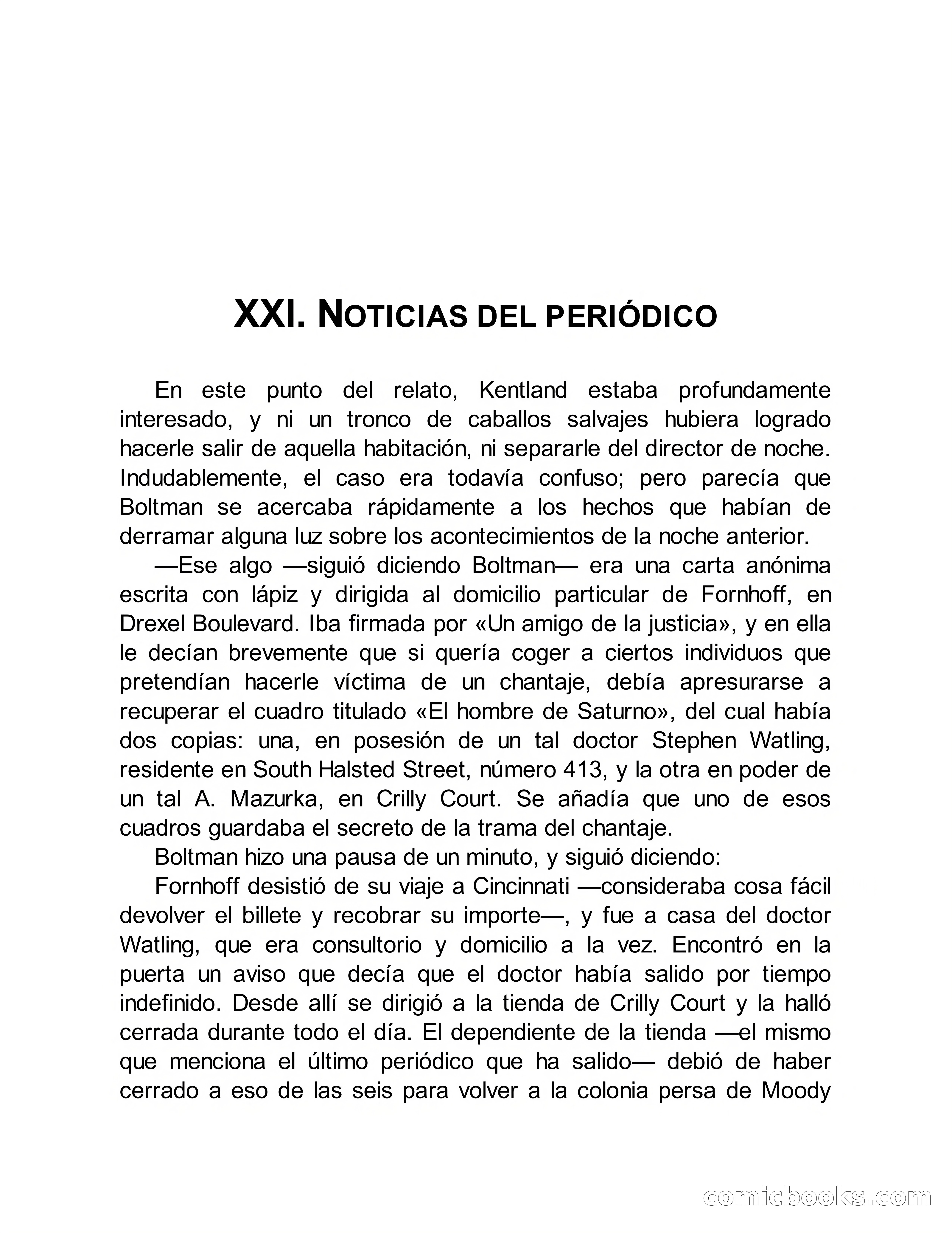 Circulo del Crimen No. 33: La cara del hombre de Saturno — page 126 of 172