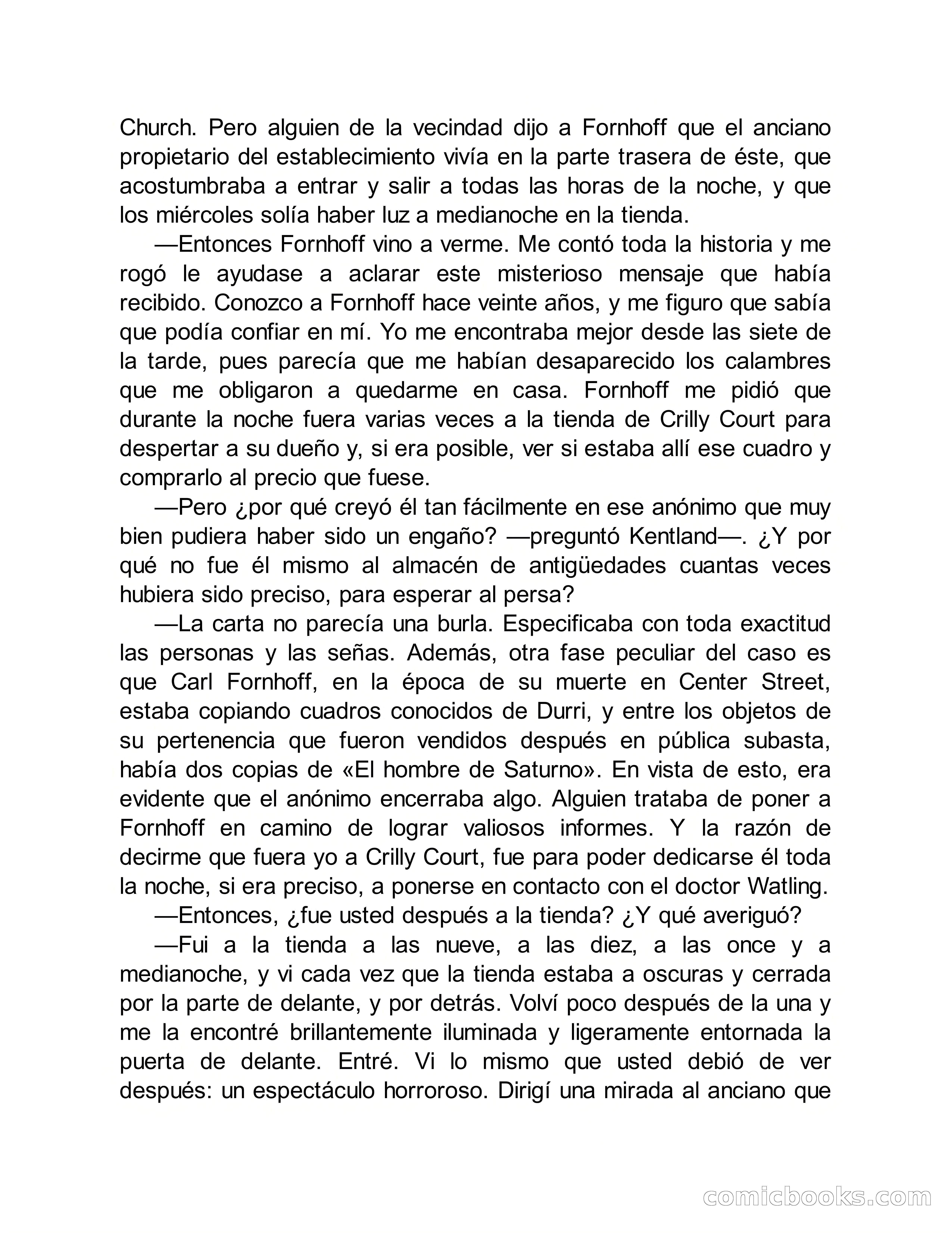 Circulo del Crimen No. 33: La cara del hombre de Saturno — page 127 of 172